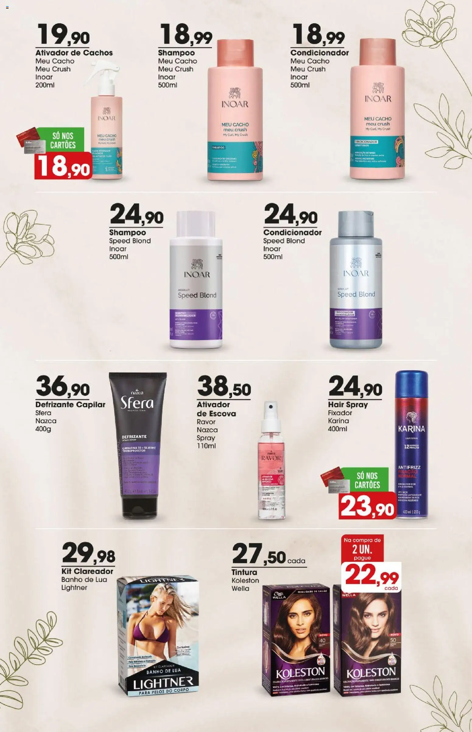 Zaffari Folheto - válido de 18.12.2025 | Página: 6 | Produtos: Shampoo, Condicionador, Mel, Fixador