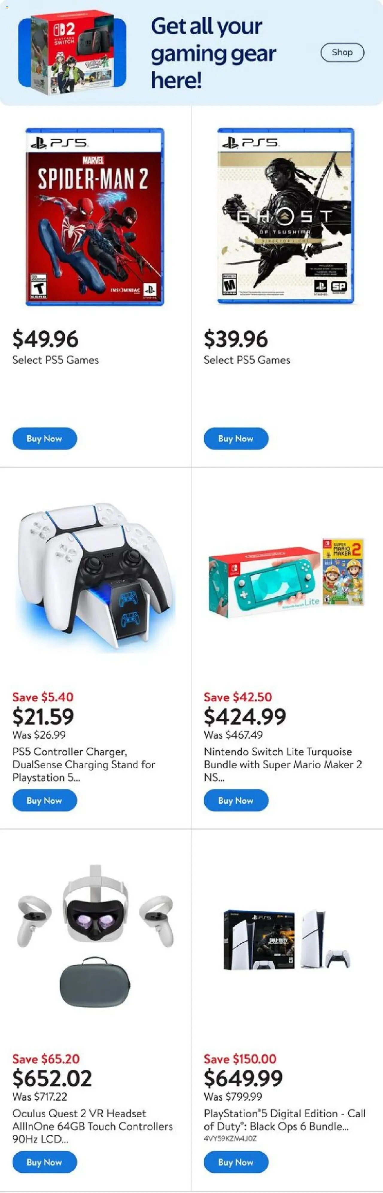 Walmart flyer valid from 09.10.2025 | Page: 2 | Products: Playstation