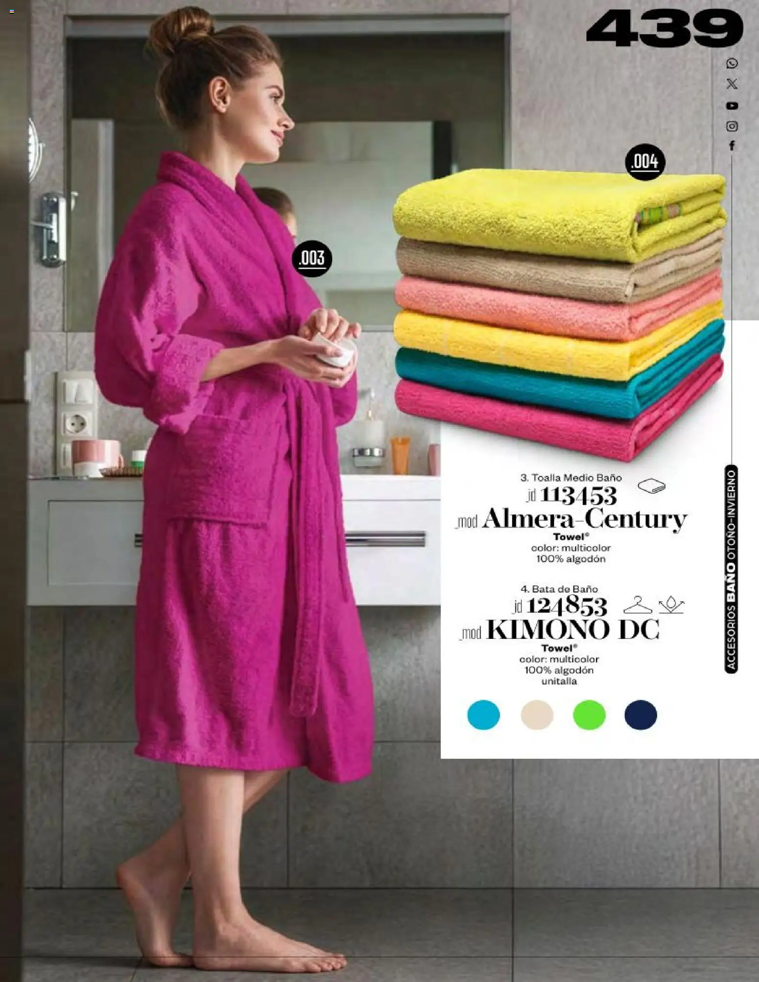 Nuevas ofertas de Price Shoes válidas en toda la República Mexicana desde el 03.11.2025. ¡Encuentra las mejores ofertas en Price Shoes catálogo Accesorios! | Página: 439 | Productos: Bata de baño, Toalla, Algodón, Bata