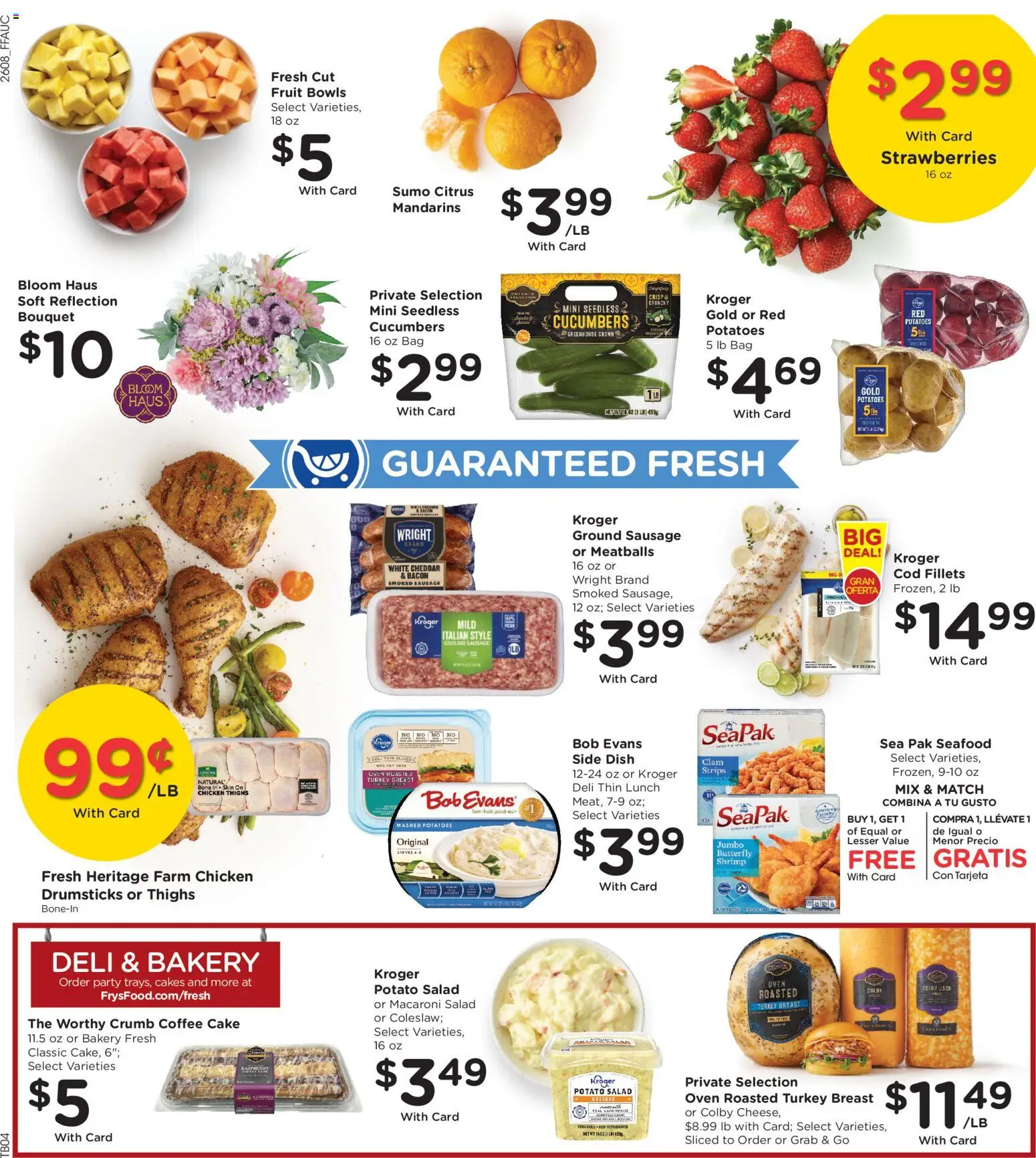 Fry's Food Weekly Ad - valid from 25.03.2026 | Page: 11 | Products: Mandarins, Potatoes, Seafood, Oven