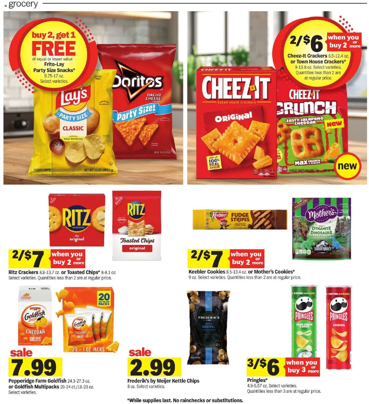 Meijer Weekly Ad - MI - valid from 04.03.2026 | Page: 11 | Products: Chips, Cream, Potatoes, Kettle