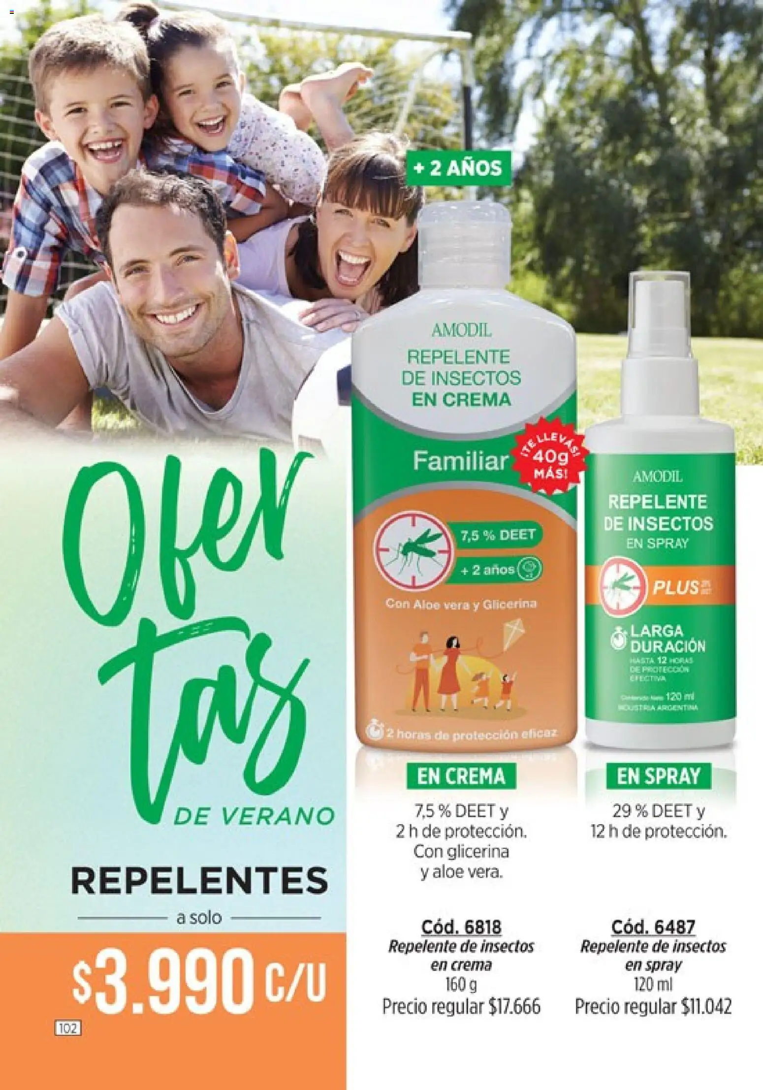 Amodil - Campaña 18/2025 │ válido desde el 30.11.2025 | Página: 102 | Productos: Repelente, Crema