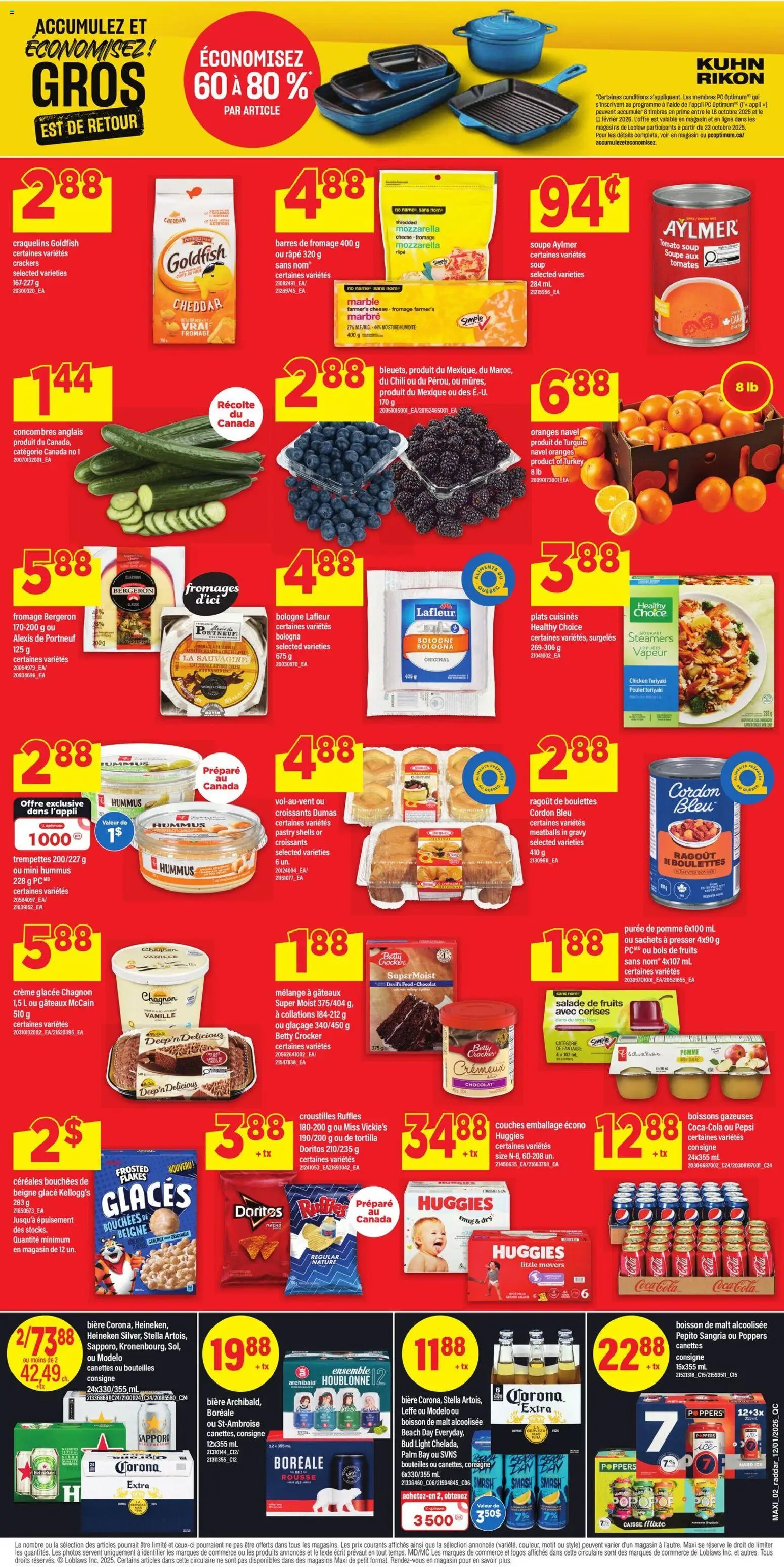 Maxi flyer valid from 15.01.2026 | Page: 2 | Products: PC, Cheese, Chicken, Oranges
