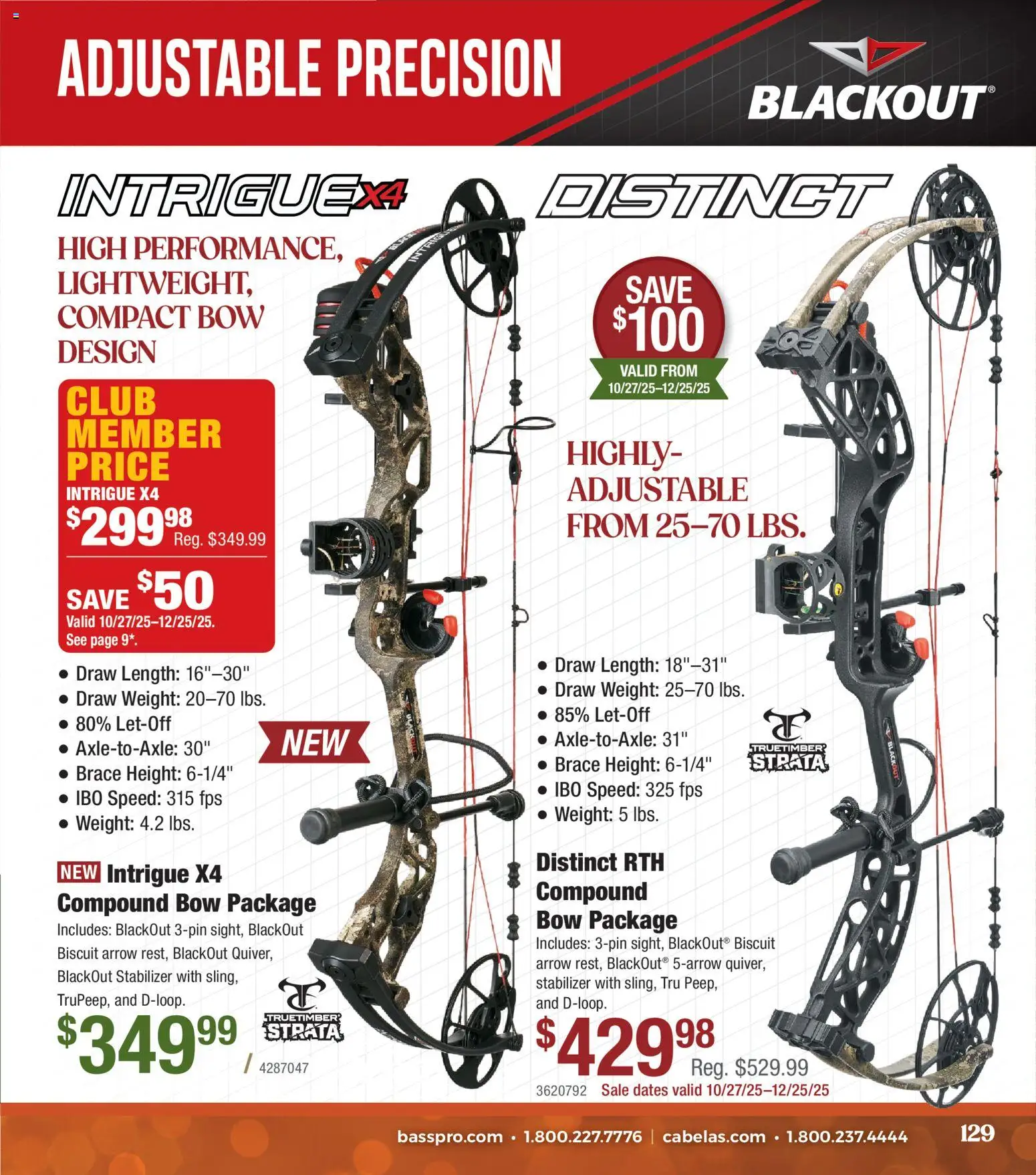 Cabela's Christmas Gift Guide 25 - valid from 01.11.2025 | Page: 129 | Products: Bow, Arrow, Weight