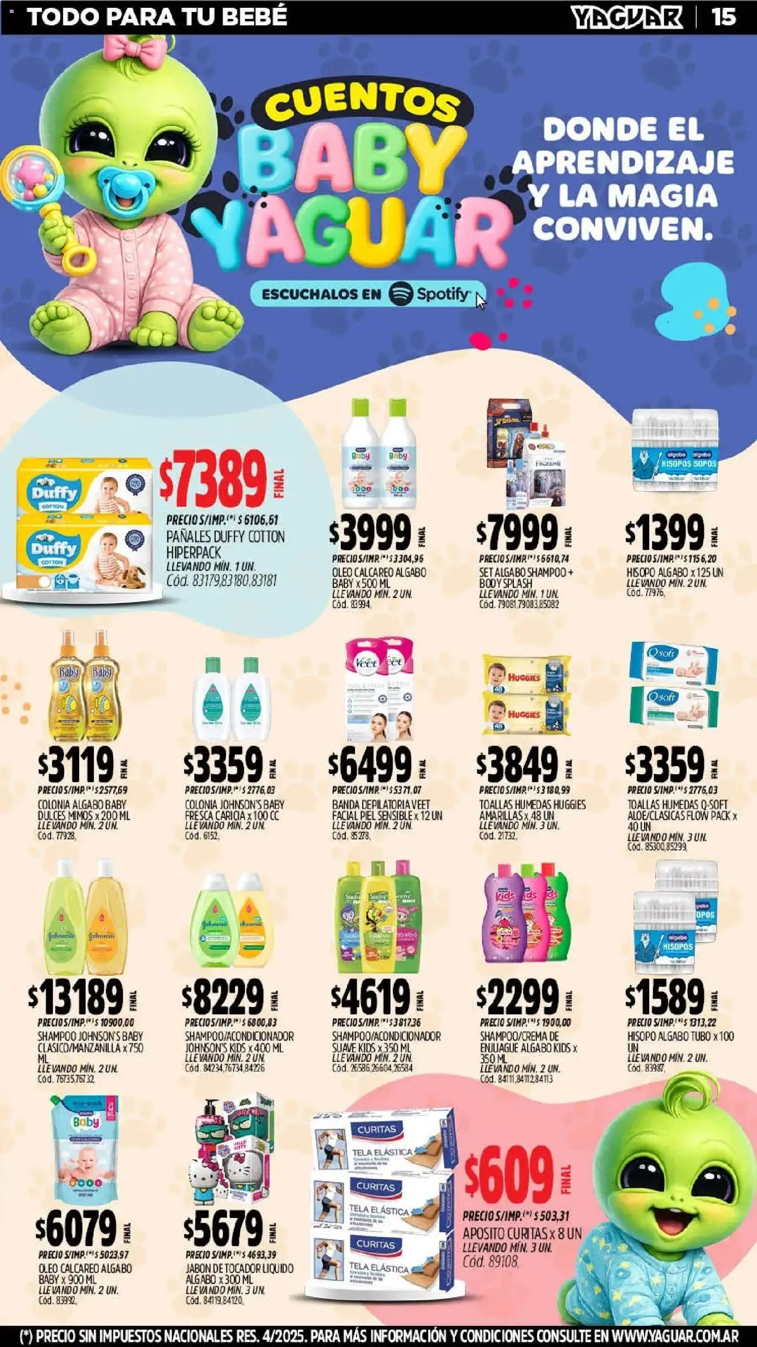 Yaguar - Oferta Semanal Santa Fé │ válido desde el 02.03.2026 | Página: 15 | Productos: Toallas, Shampoo, Jabón, Pañales