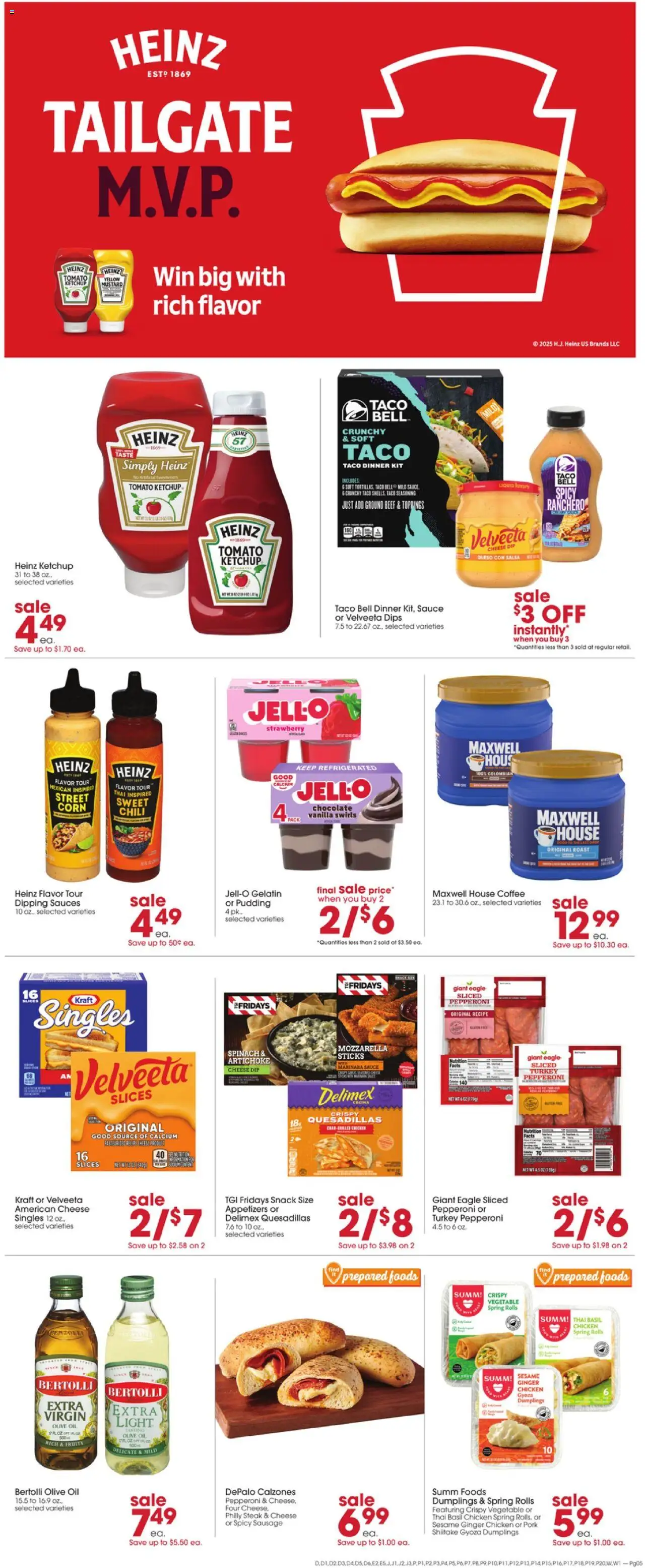 Giant Eagle Weekly Ad - valid from 23.10.2025 | Page: 7 | Products: Spinach, Chocolate, Beef, Sausage