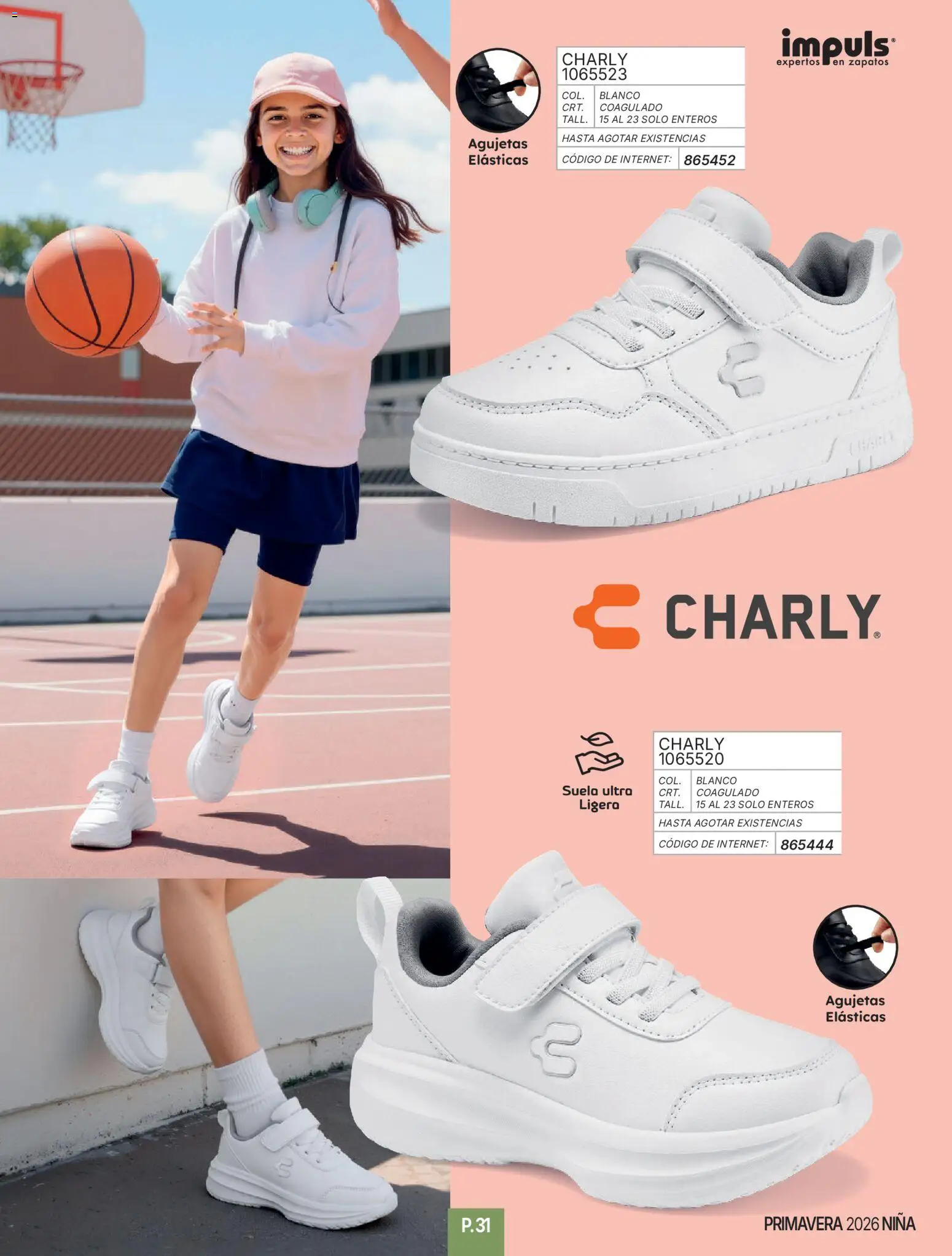 Nuevas ofertas de Impuls válidas en toda la República Mexicana desde el 01.01.2026. ¡Encuentra las mejores ofertas en Impuls catálogo Niña! | Página: 33 | Productos: Zapatos