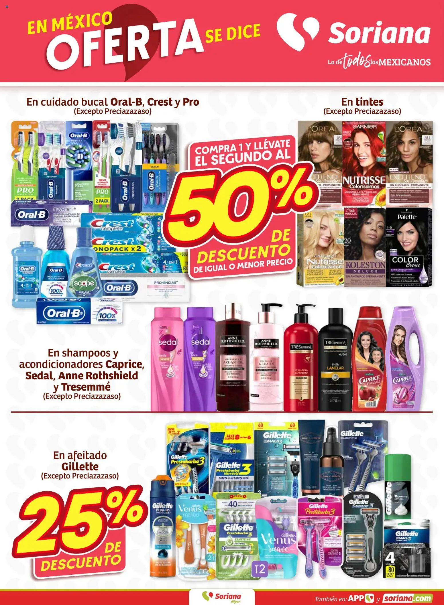 Nuevas ofertas de Soriana válidas en toda la República Mexicana desde el 19.02.2026. ¡Encuentra las mejores ofertas en Soriana - Fin de Semana Híper: Tamaulipas (excepto Cd. Victoria y Tampico)! | Página: 6 | Productos: Mascarilla