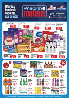 Mateus - Ofertas Precinho Mateus - Pré-Visualização do folheto da loja Mateus, válido de 28.07.2025