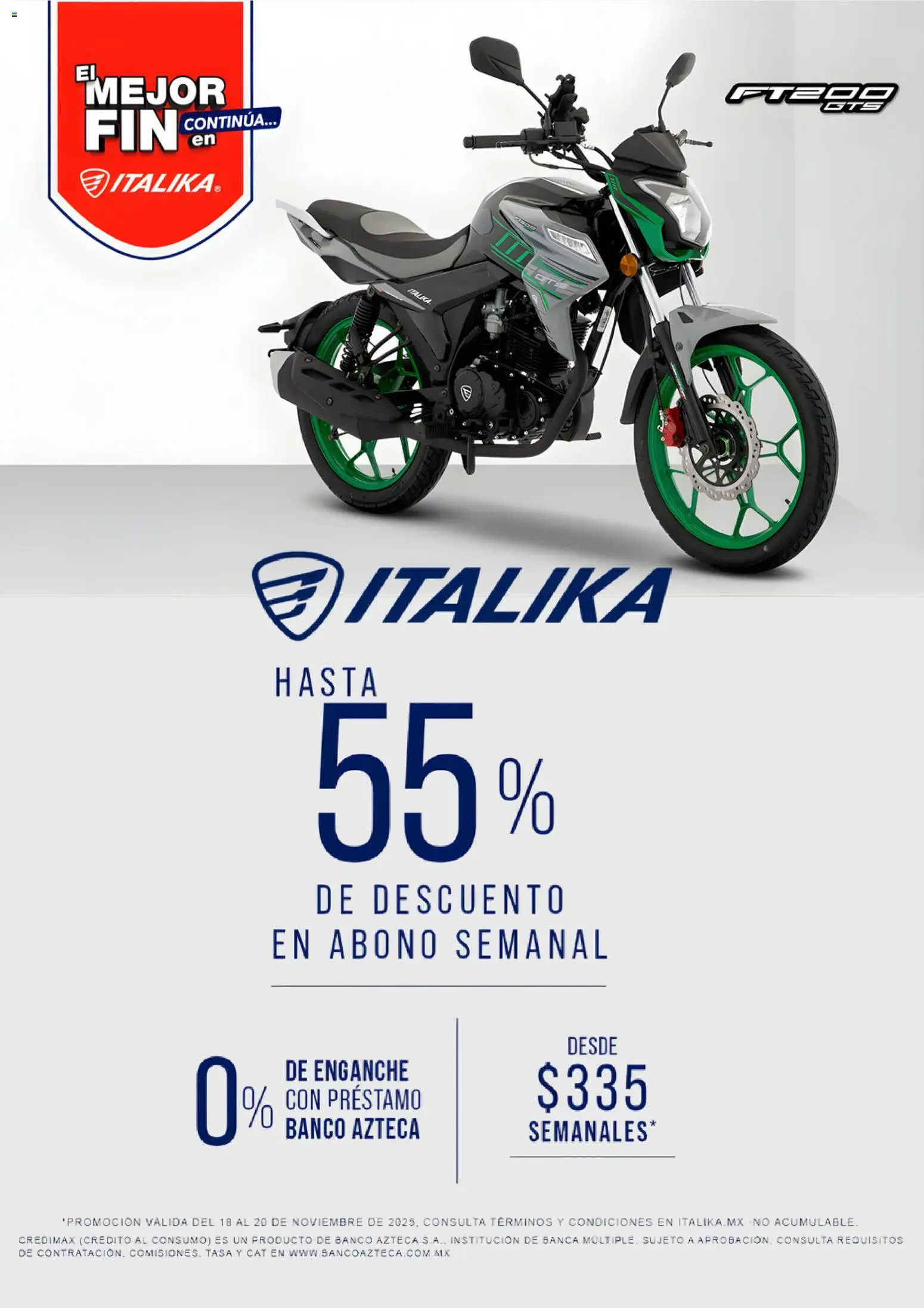 Nuevas ofertas de Italika válidas en toda la República Mexicana desde el 18.11.2025. ¡Encuentra las mejores ofertas en Italika Buen Fin ! | Página: 3 | Productos: Banco