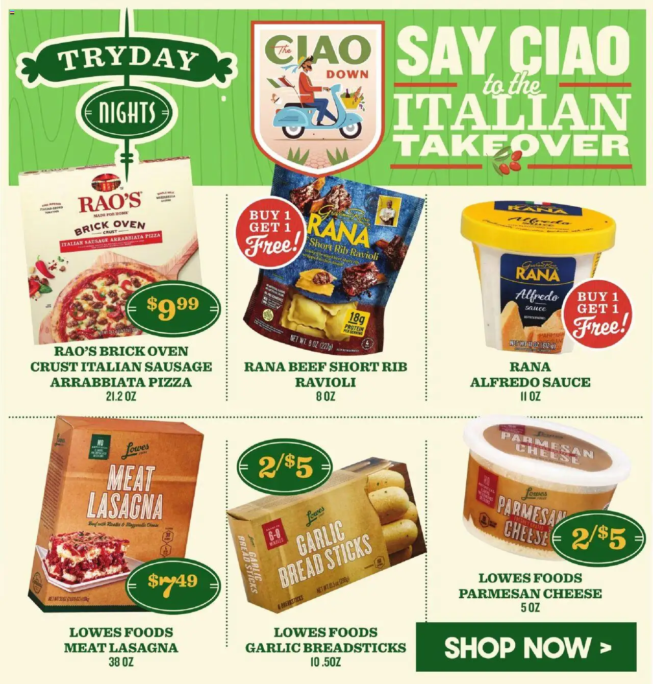 Lowes Foods Weekly Ad - NC - valid from 08.10.2025 | Page: 6 | Products: Bread, Pizza, Beef, Sausage
