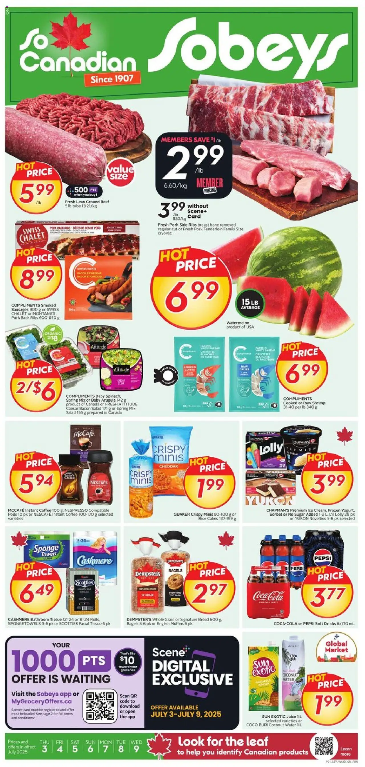 Sobeys flyer valid from 03.07.2025 | Page: 1