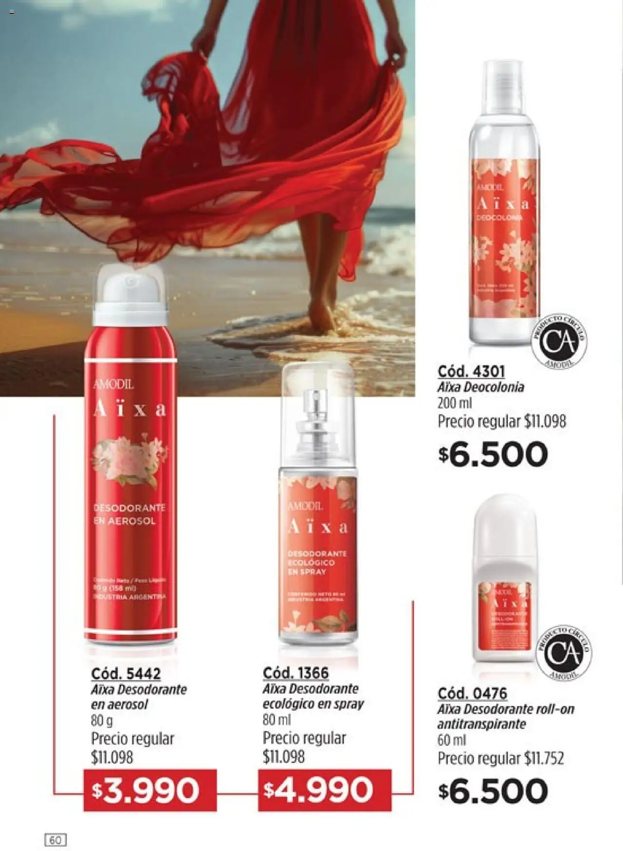 Catálogo Amodil Campaña 16 │ válido desde el 01.10.2025 | Página: 60 | Productos: Desodorante, Antitranspirante