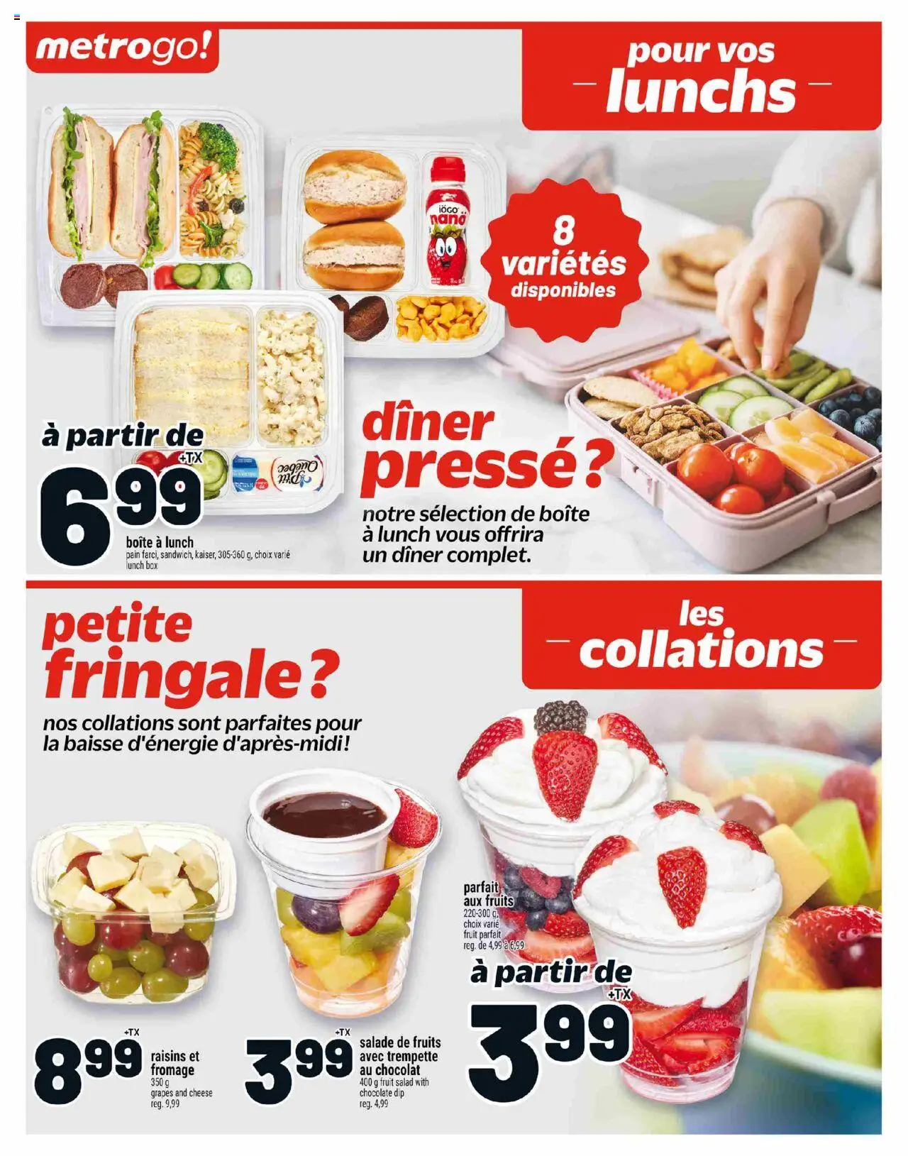 Metro flyer valid from 14.08.2025 | Page: 8 | Products: Salad, Box, Cheese, Chocolate