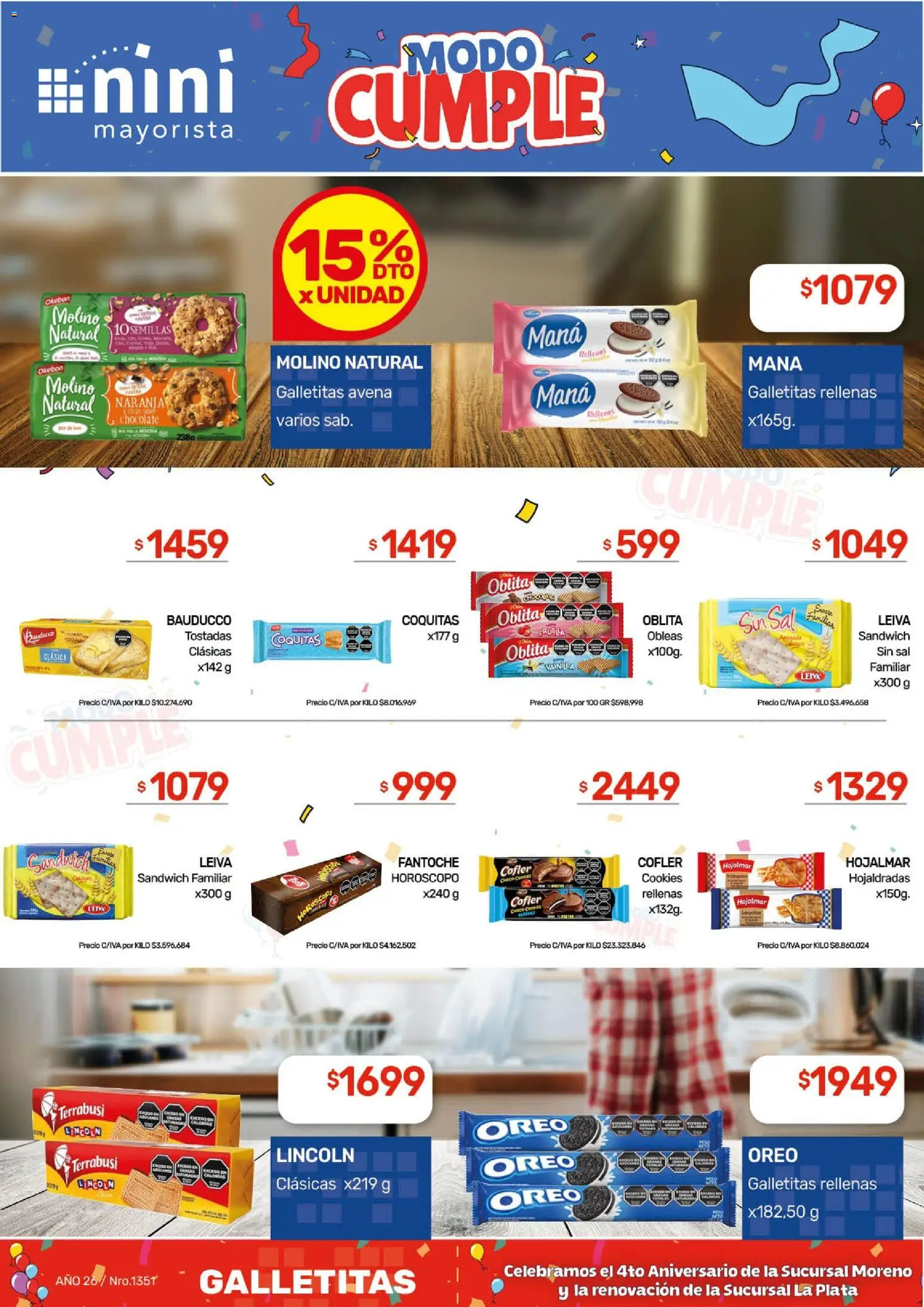 NINI Mayorista - Ofertas │ válido desde el 16.03.2026 | Página: 32 | Productos: Galletitas, Sal, Semillas, Chocolate