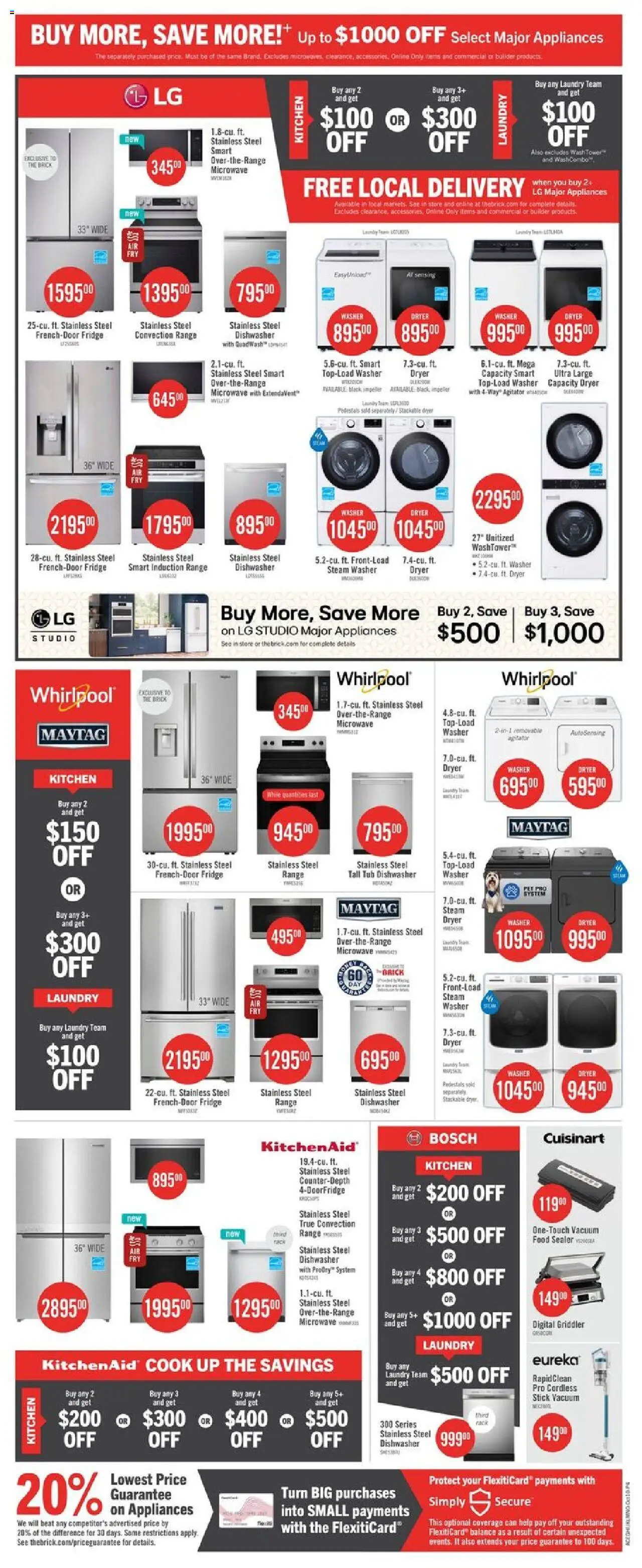 The Brick flyer valid from 10.10.2025 | Page: 16 | Products: Dryer, Dishwasher