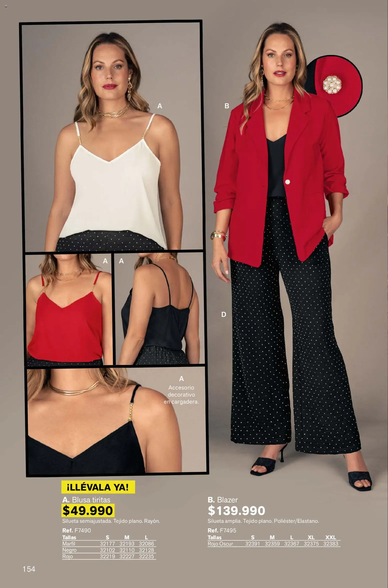 Leonisa revista - valida desde el 13.11.2025 | Página: 154 | Productos: Blazer, Blusa