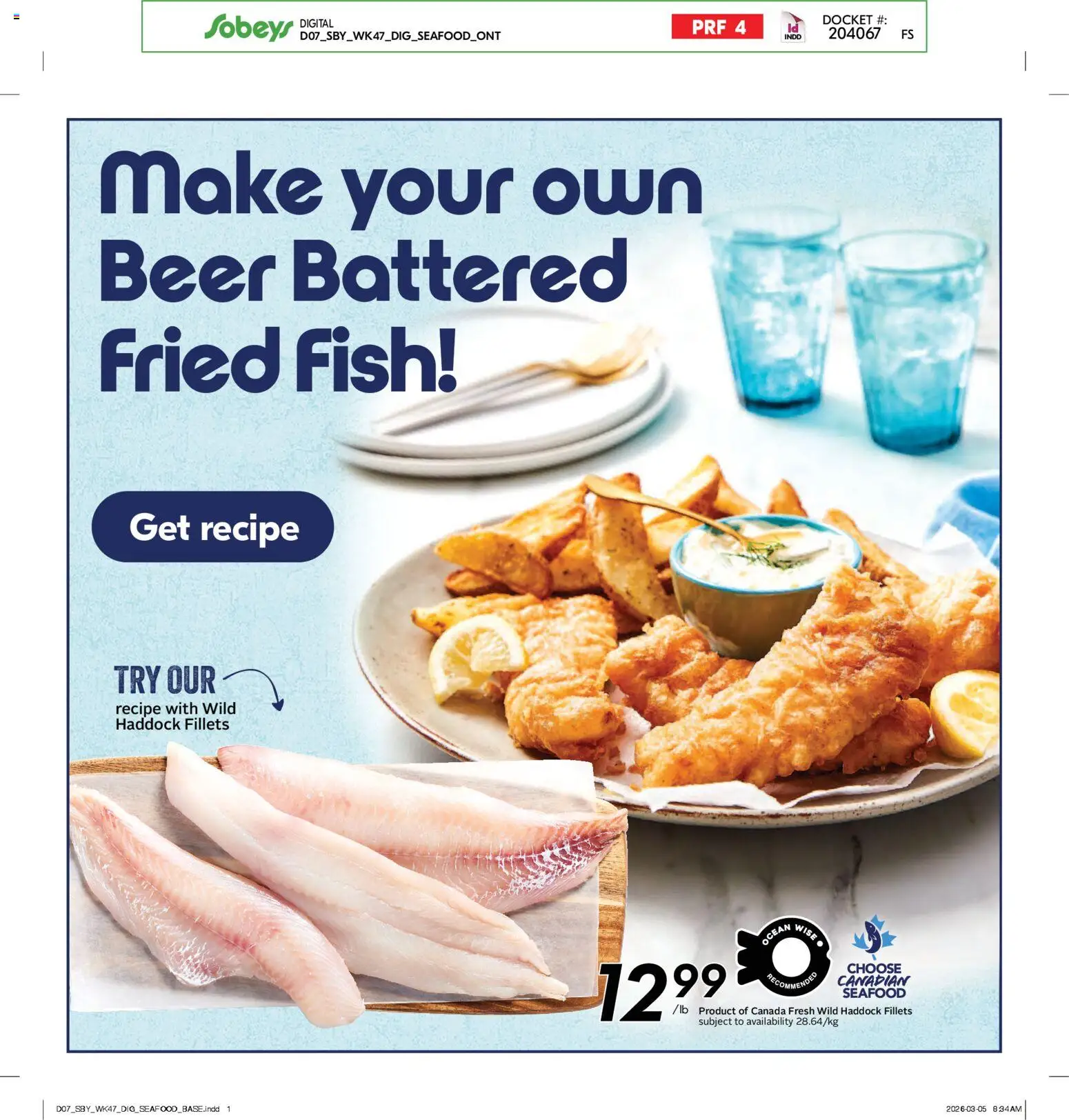 Sobeys flyer valid from 19.03.2026 | Page: 20 | Products: Fish, Beer