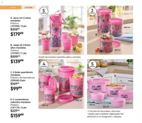 Vista previa de A. Jarra con 4 vasos mandalas, Plástico. Jarra con 4 vasos mandalas, nuevo folleto de la tienda, válido en México a partir del 24.04.2026 | Página: 166 | Productos: Refrigerador, Juego, Vasos, Jarra