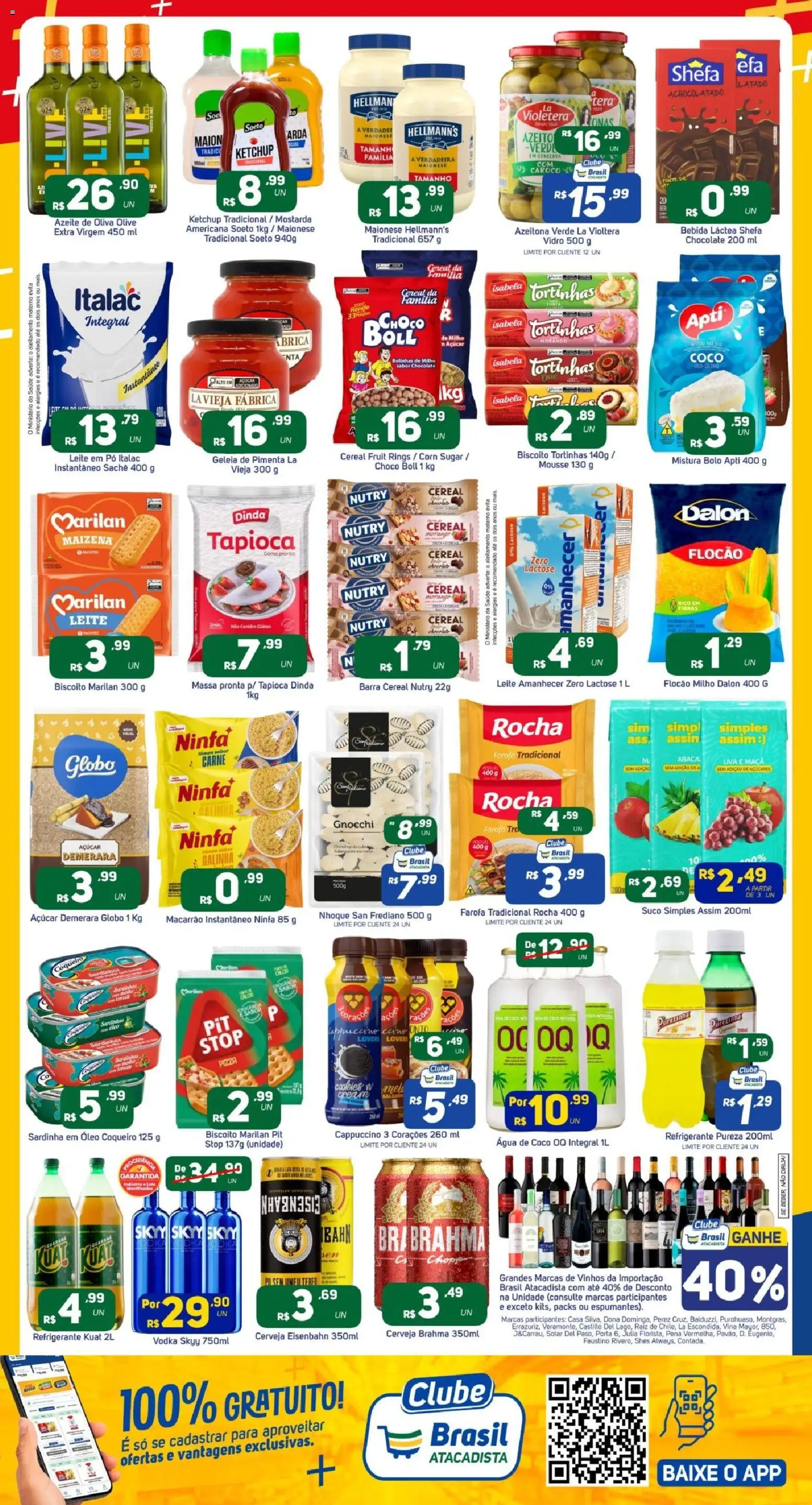 Brasil Atacadista Folheto - válido de 13.04.2026 | Página: 2 | Produtos: Eisenbahn, Chocolate, Vodka, Maionese