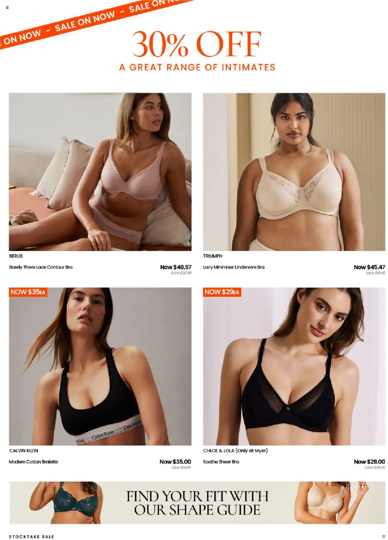 Myer catalogue - valid from 27.05.2025 | Page: 27 | Products: Bra, Contour