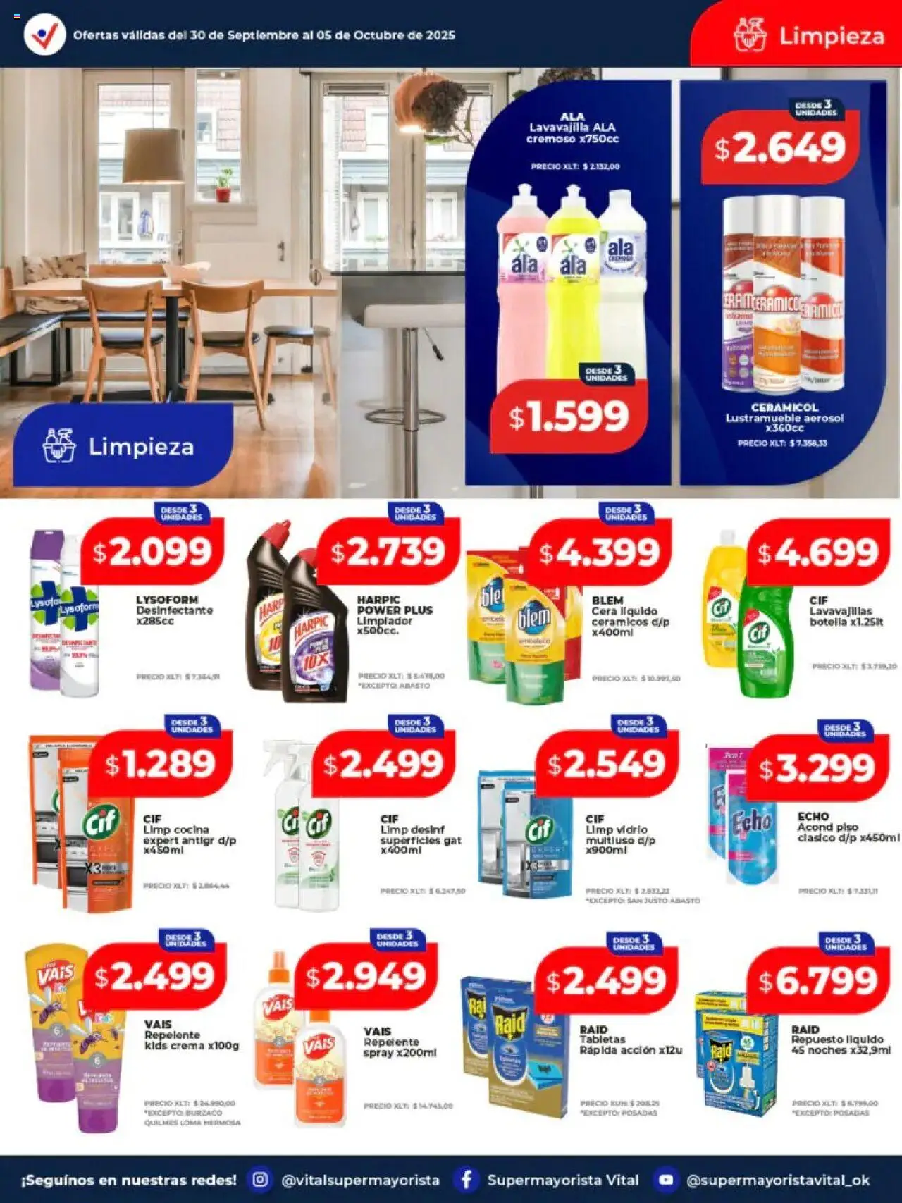 Vital - Ofertas Resistencia │ válido desde el 30.09.2025 | Página: 6 | Productos: Desinfectante, Botella, Cocina, Limpiador