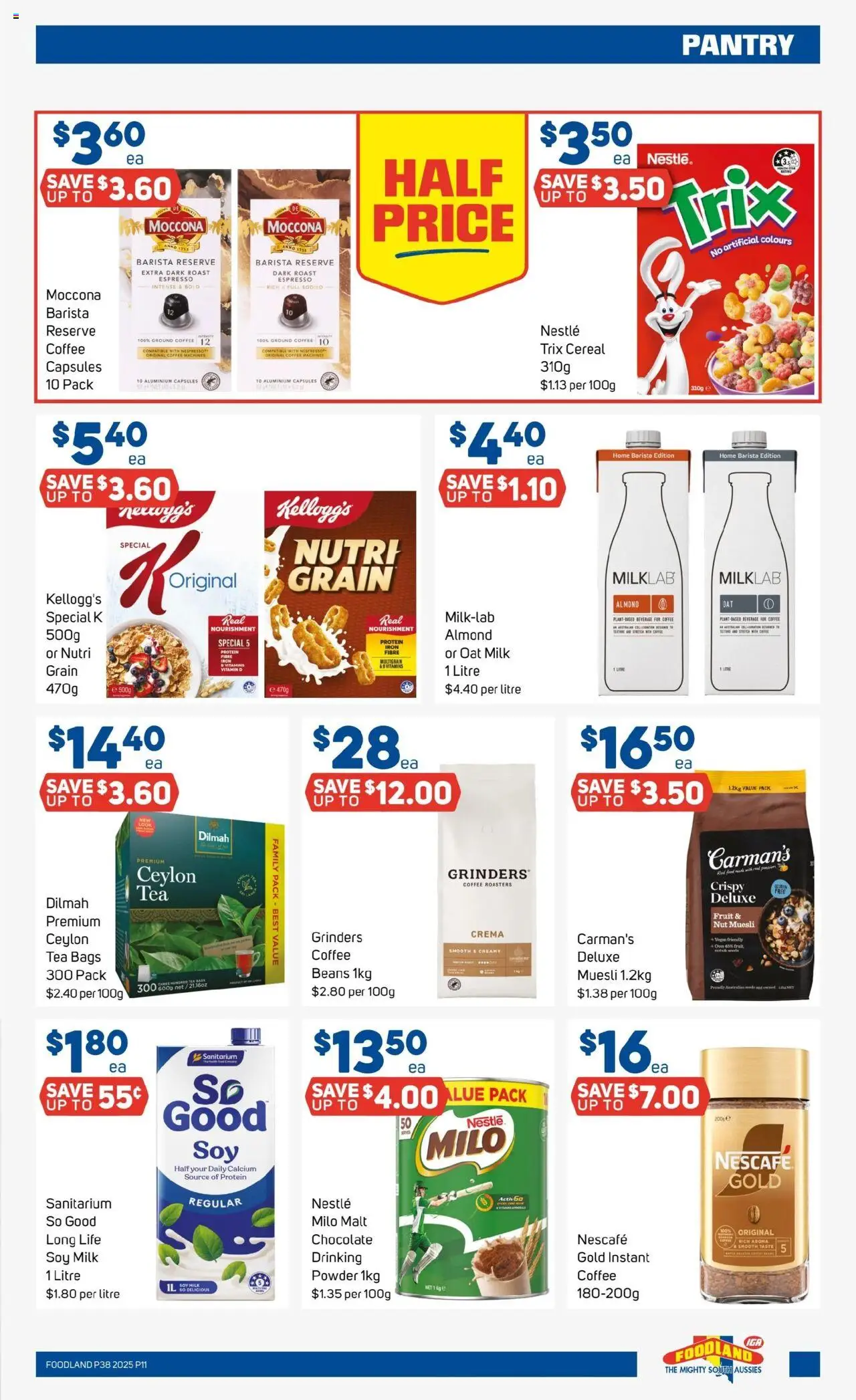 Foodland catalogue - valid from 17.09.2025 | Page: 11 | Products: Coffee, Chocolate, Moccona, Iron