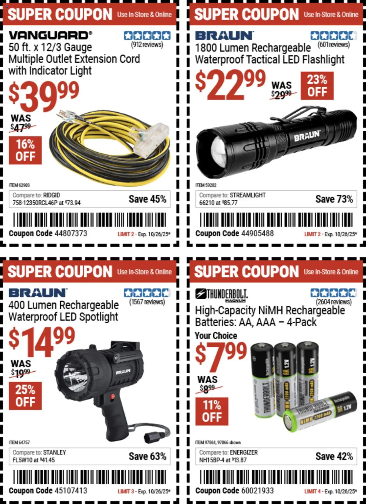 Harbor Freight Coupon Deals - valid from 13.10.2025 | Page: 4