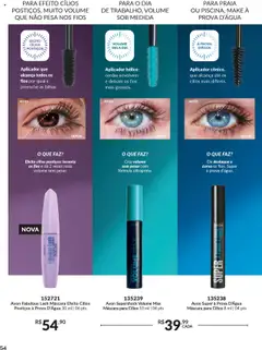 Avon Folheto - válido de 08.07.2025 | Página: 54 | Produtos: Máscara para cílios, Cílios postiços