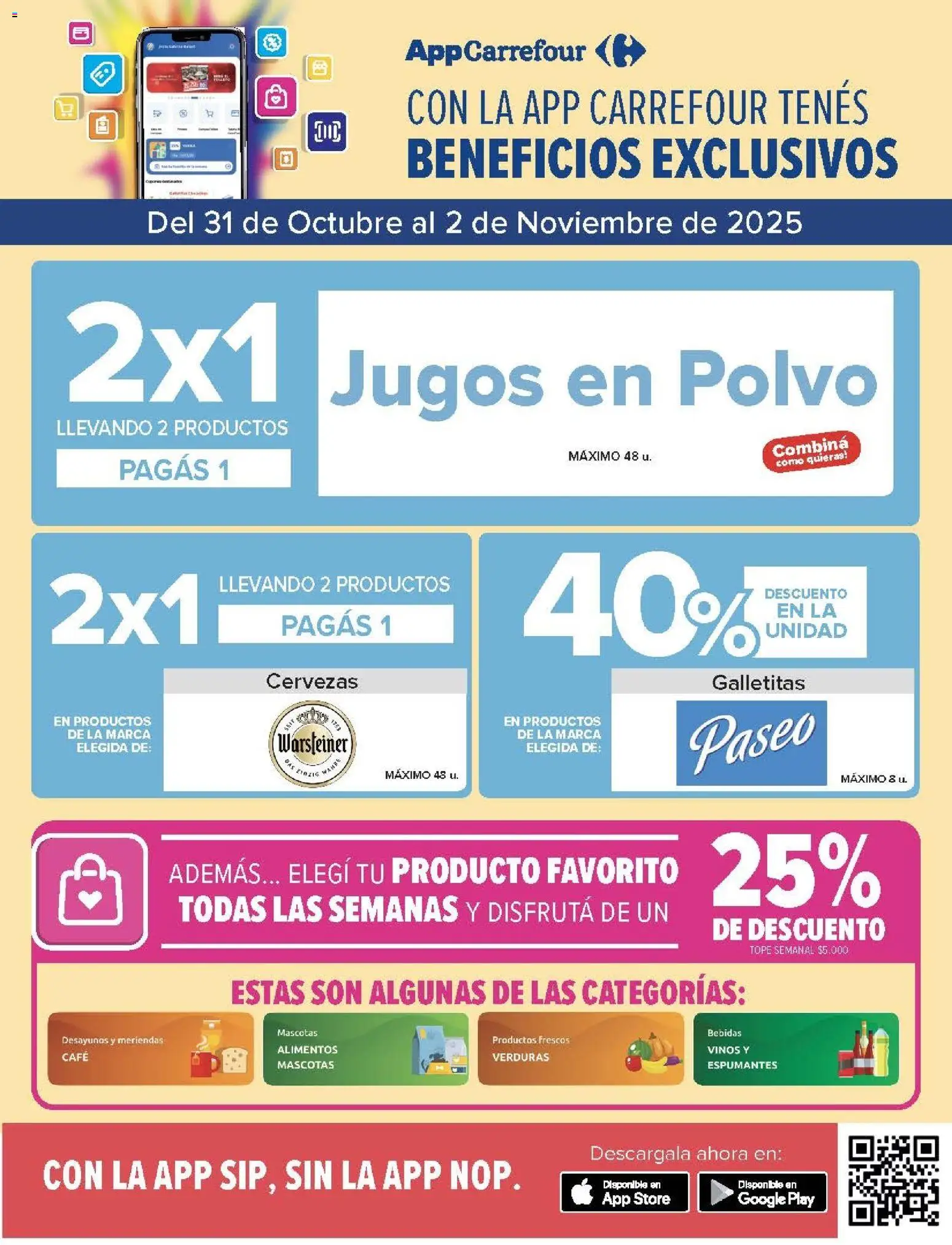 Carrefour - Ofertas - Chubut │ válido desde el 31.10.2025 | Página: 21 | Productos: Galletitas, Polvo, Café