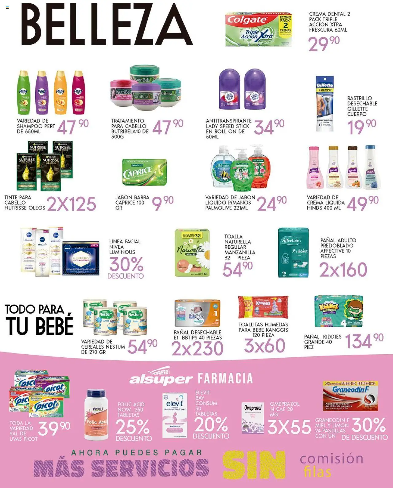 Nuevas ofertas de Alsuper válidas en toda la República Mexicana desde el 07.10.2025. ¡Encuentra las mejores ofertas en Alsuper - Folleto Zacatecas! | Página: 4 | Productos: Crema, Rastrillo, Limón, Toallitas húmedas