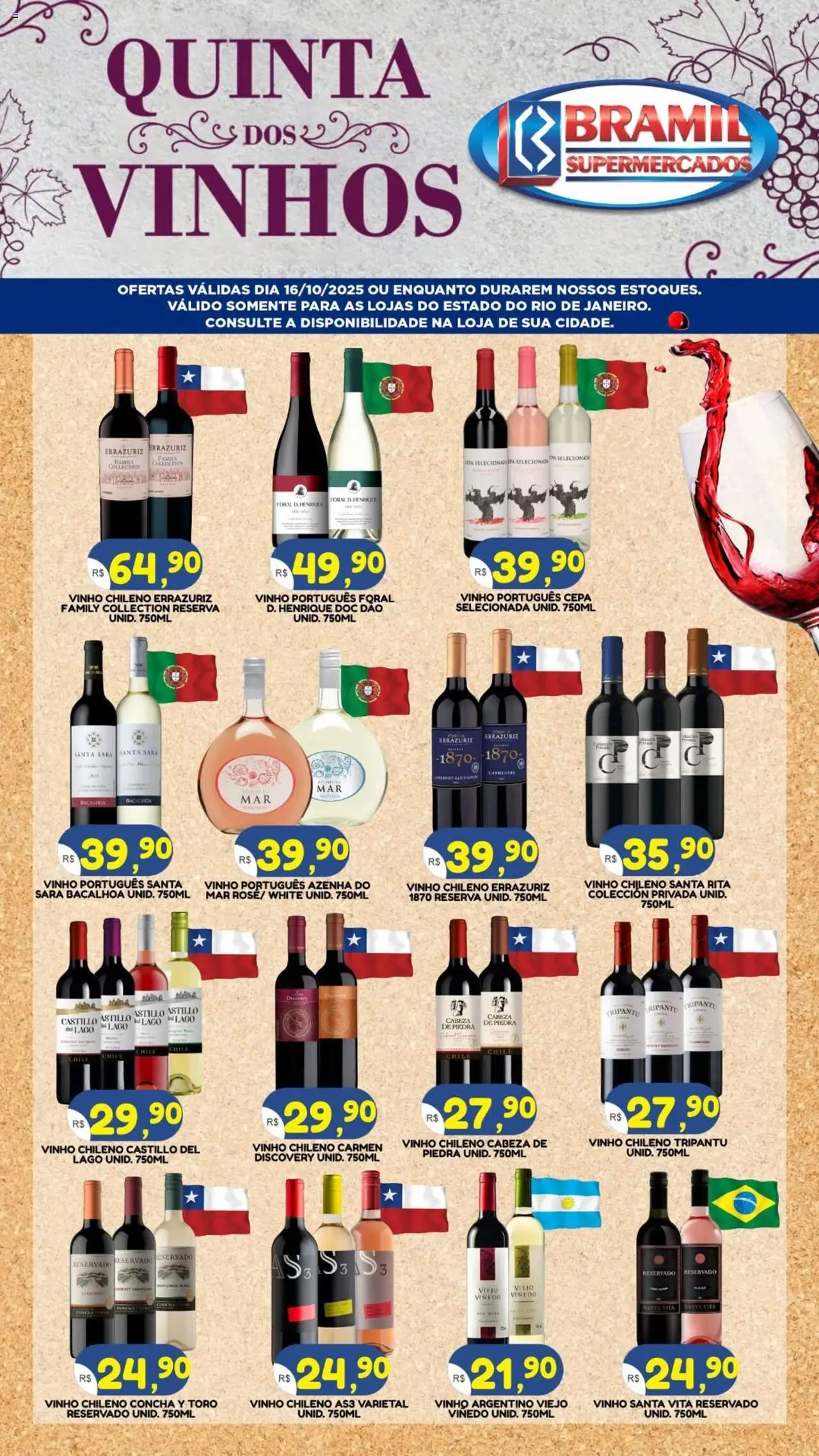 Bramil Supermercados Folheto - válido de 16.10.2025 | Página: 1 | Produtos: Vinho