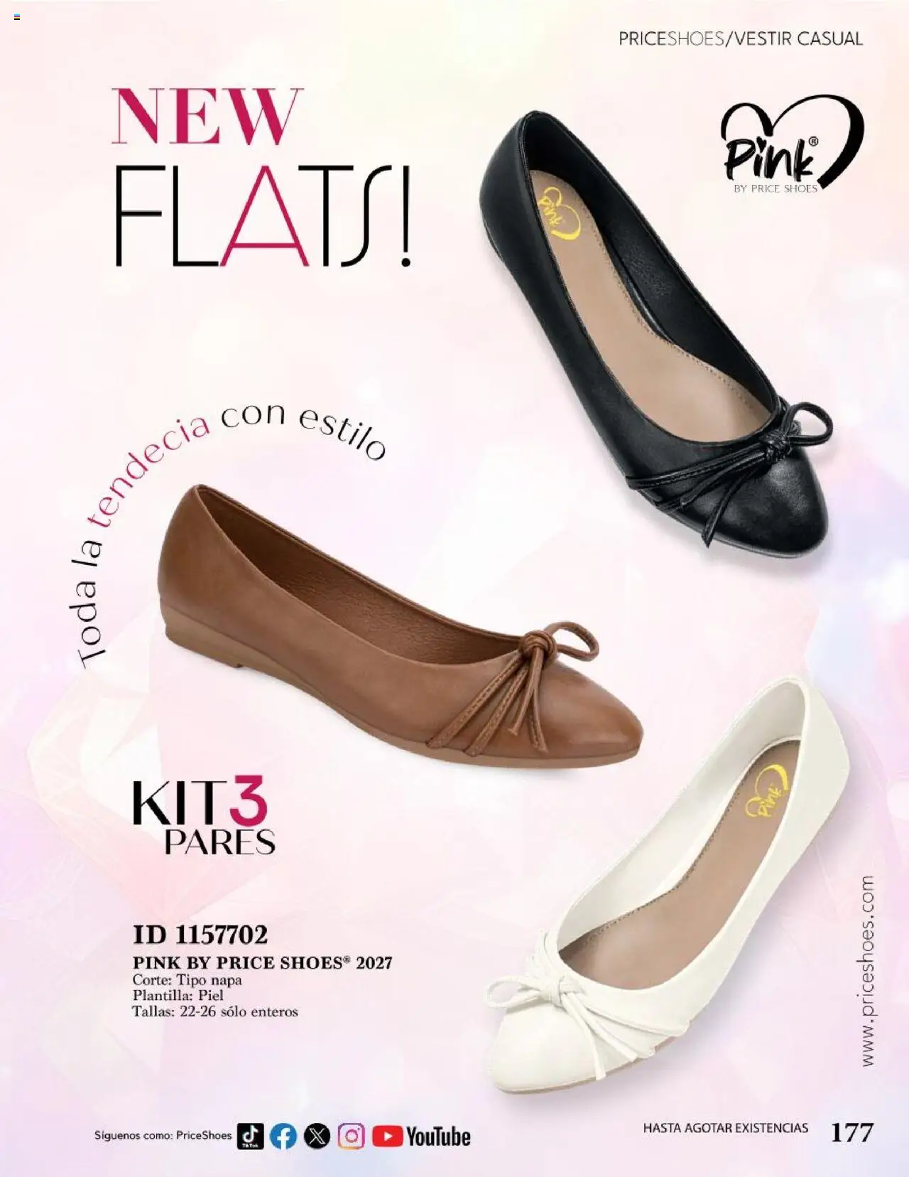 Nuevas ofertas de Price Shoes válidas en toda la República Mexicana desde el 05.08.2024. ¡Encuentra las mejores ofertas en Price Shoes catálogo Vestir Casual ! | Página: 177