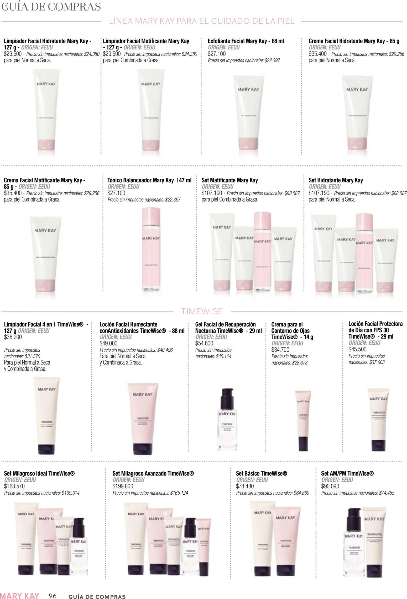 Mary Kay catálogo │ válido desde el 03.12.2025 | Página: 96 | Productos: Contorno de ojos, Loción, Limpiador, Crema