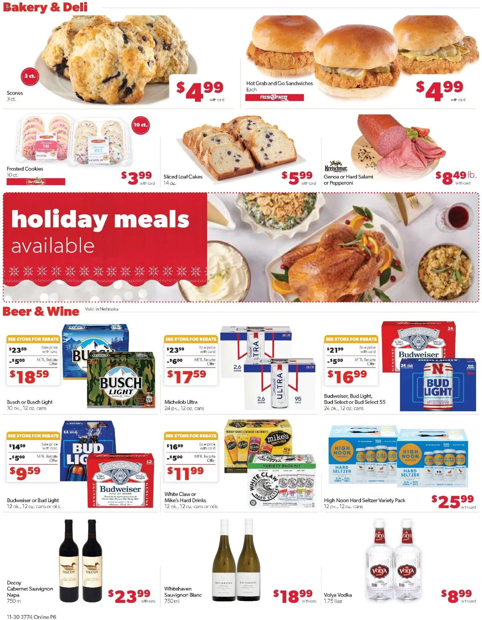 Family Fare Weekly Ad - NE - valid from 30.11.2025 | Page: 16 | Products: Bakery, Salami, Juice, Wine