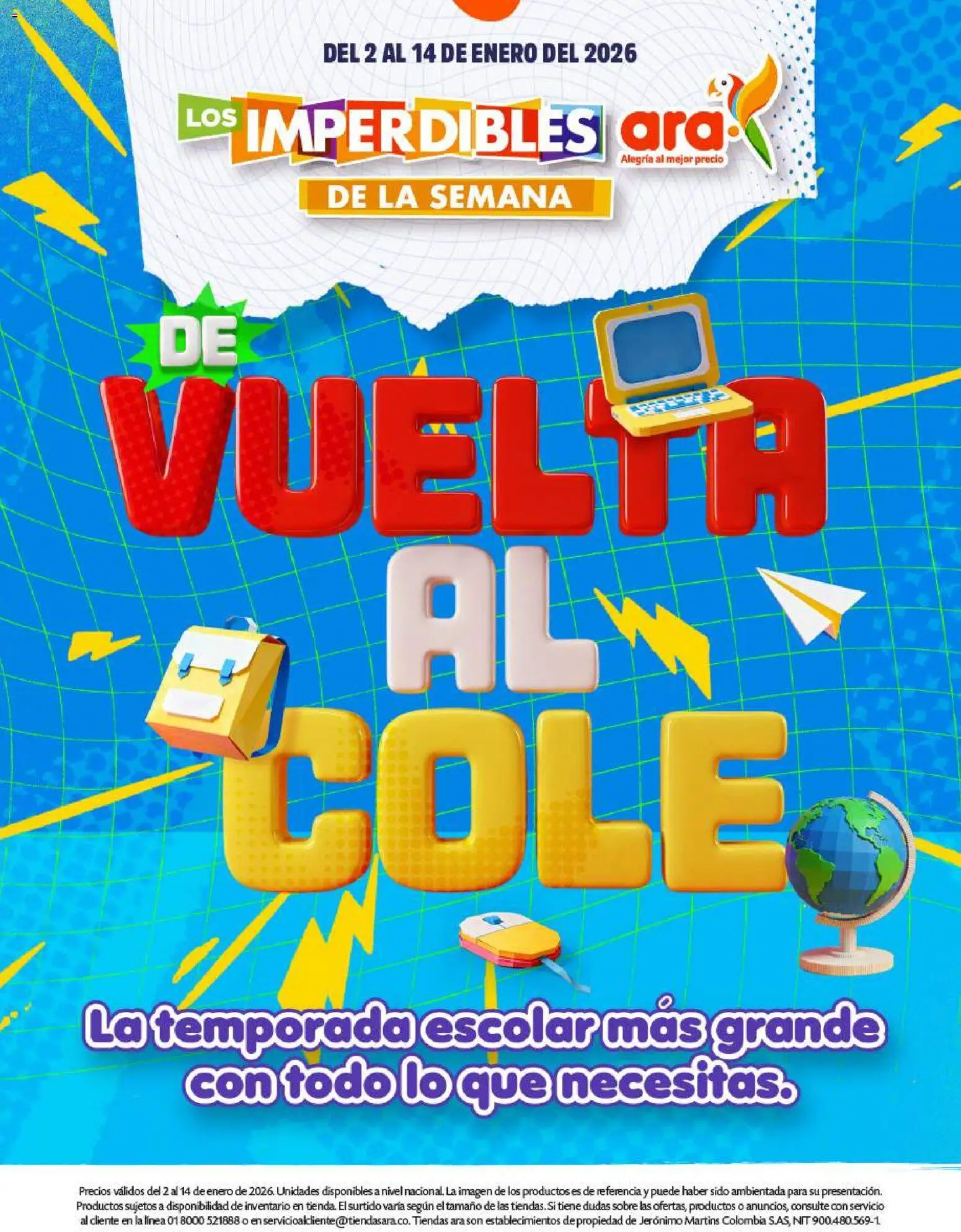 Ara revista - valida desde el 02.01.2026 | Página: 1 | Productos: Sobre