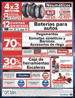 Vista previa Carrefour ofertas válido desde el 01.04.2026 | Página: 20 | Productos: Neumáticos, Banco, Pintura, Batería