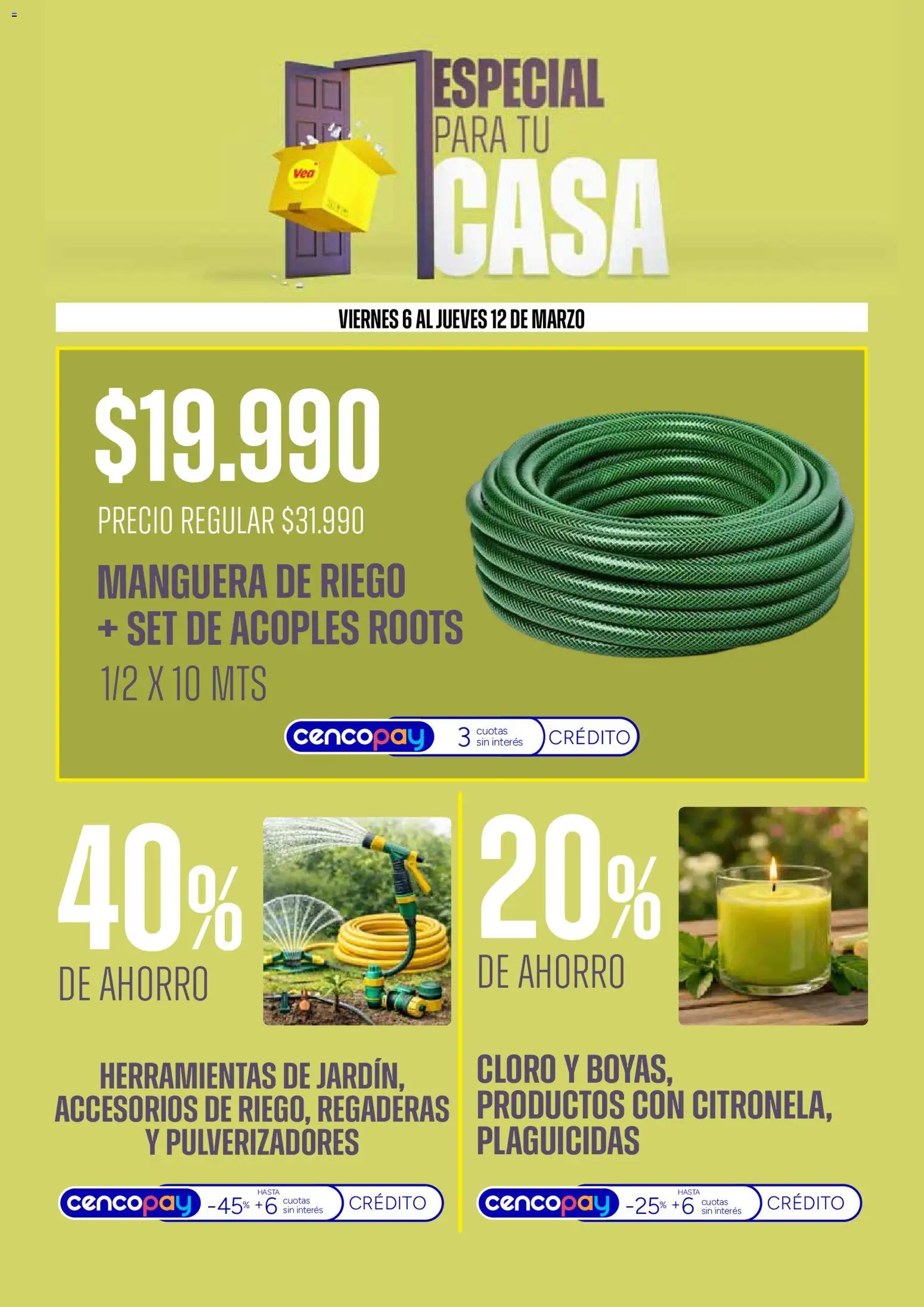 Vea - Ofertas especial para tu casa │ válido desde el 06.03.2026 | Página: 6 | Productos: Manguera