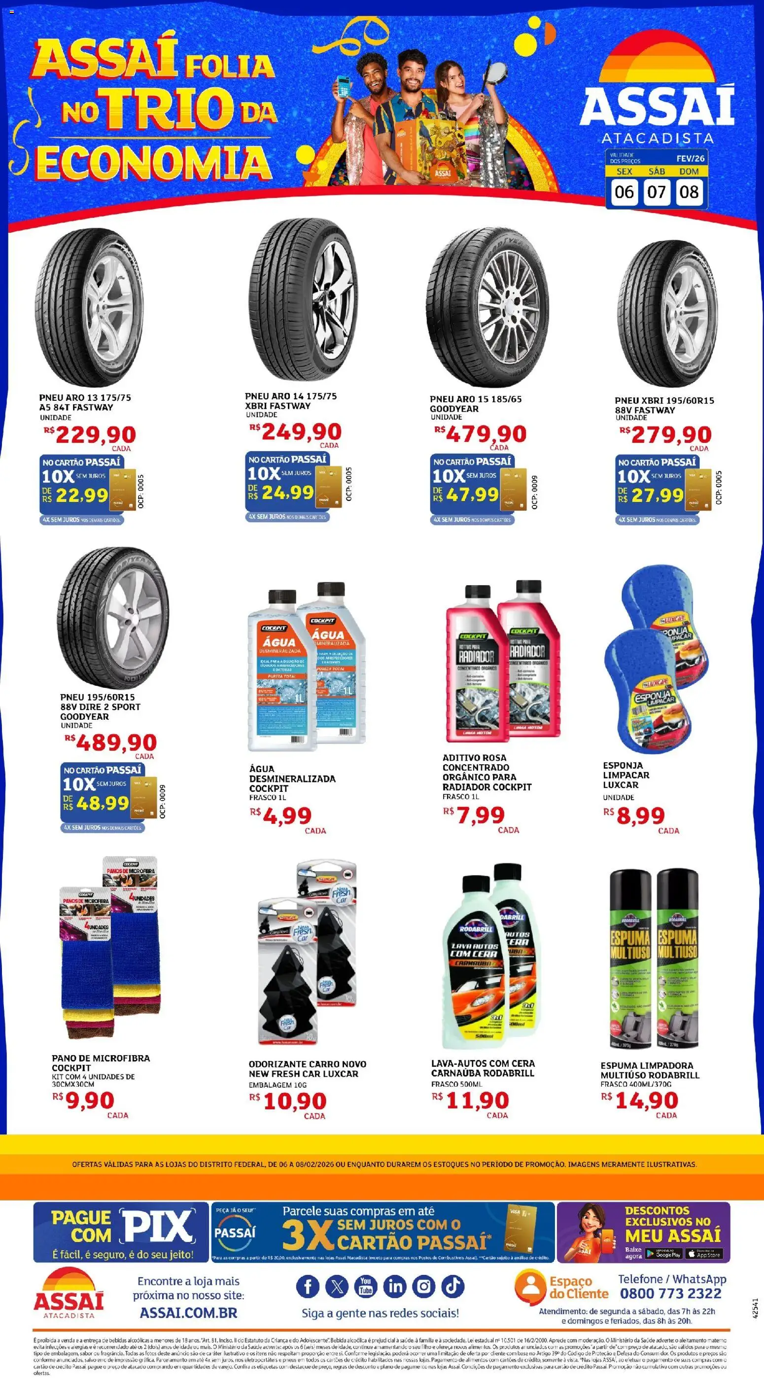 Assaí Atacadista Folheto - válido de 06.02.2026 | Página: 1