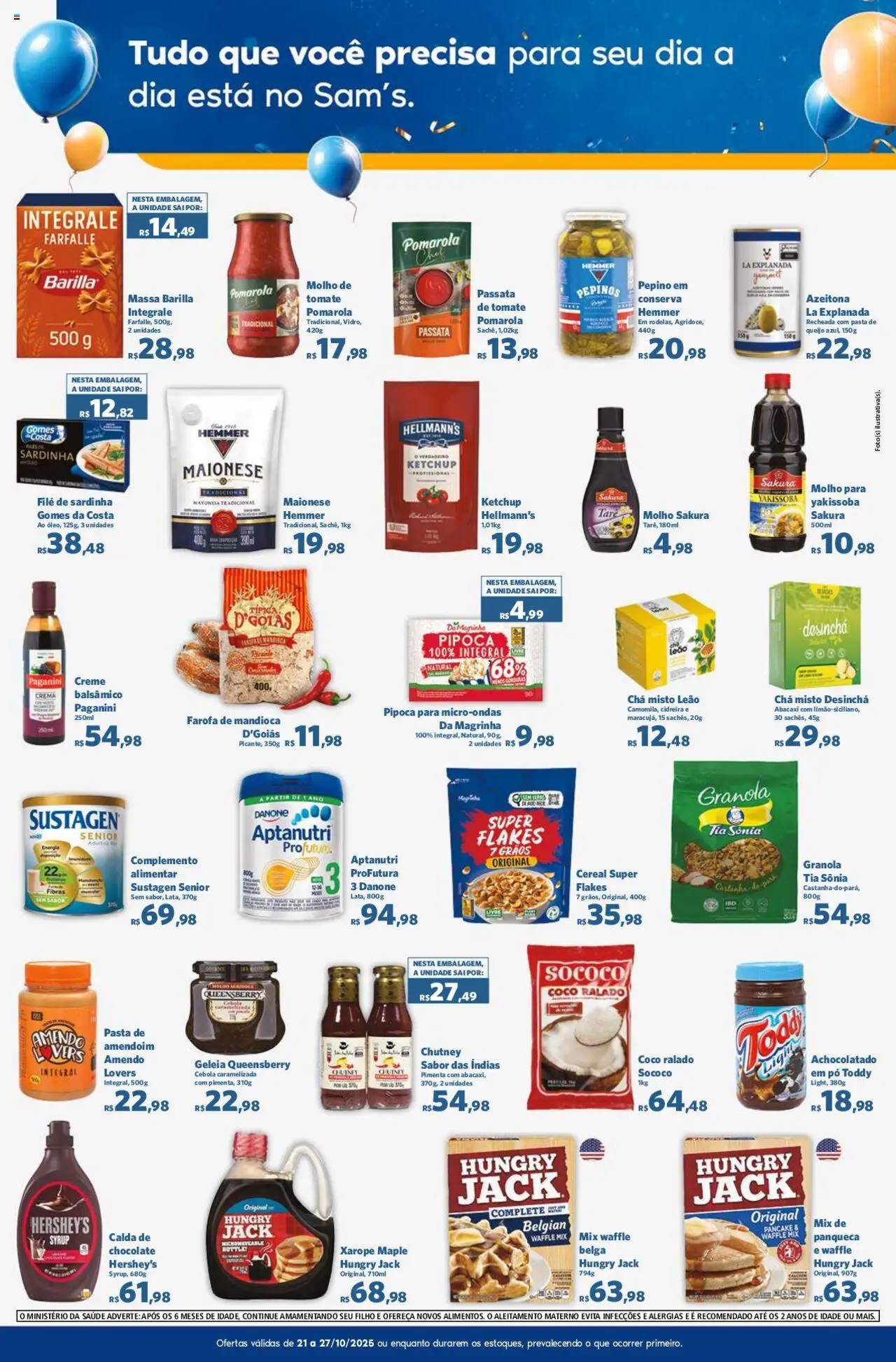 Sam's Club Folheto - válido de 21.10.2025 | Página: 4 | Produtos: Cebola, Achocolatado, Ketchup, Maionese