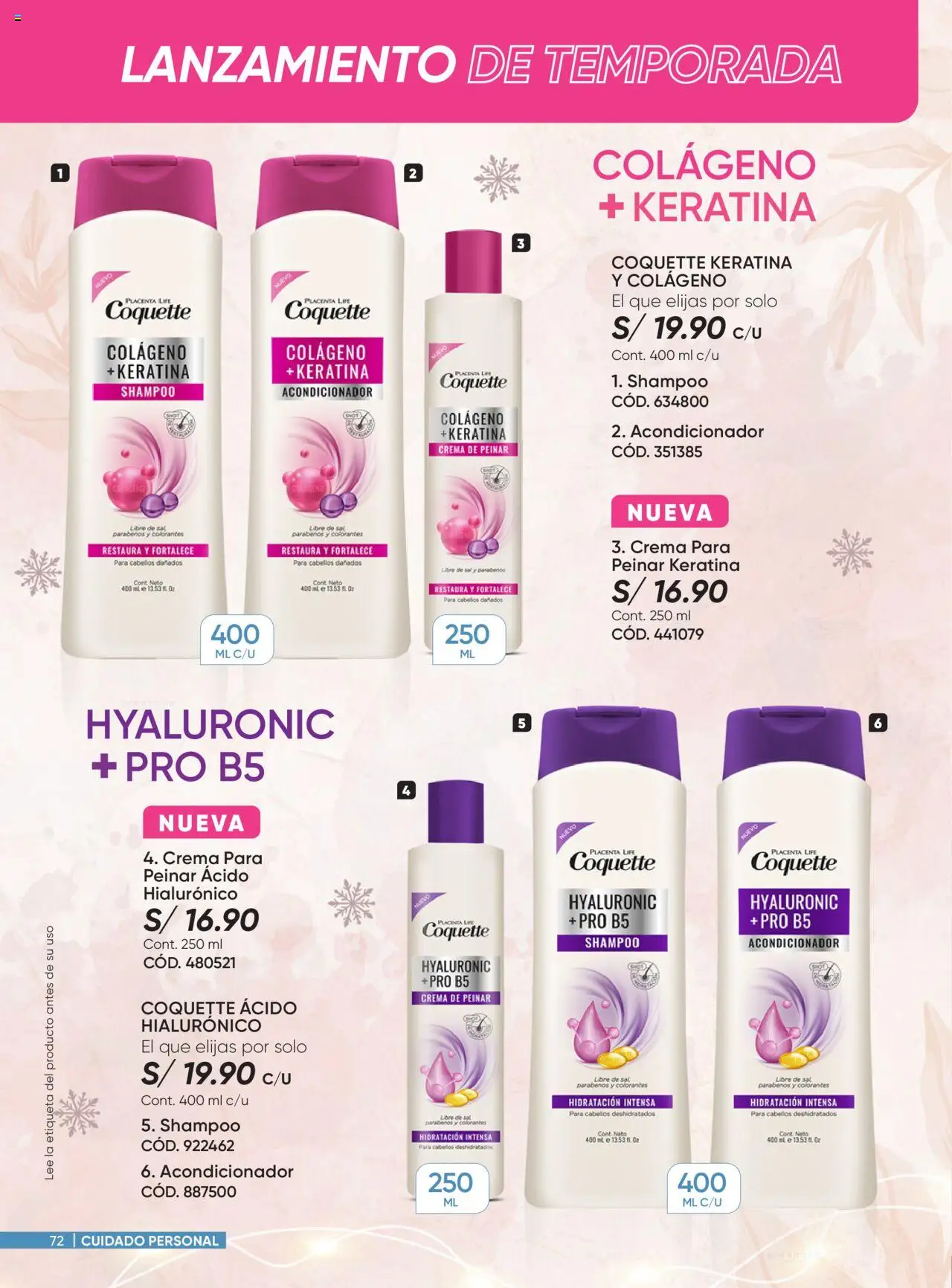 Catálogo Azzorti válido desde 15.10.2025 | Página: 72 | Productos: Shampoo, Acondicionador, Crema