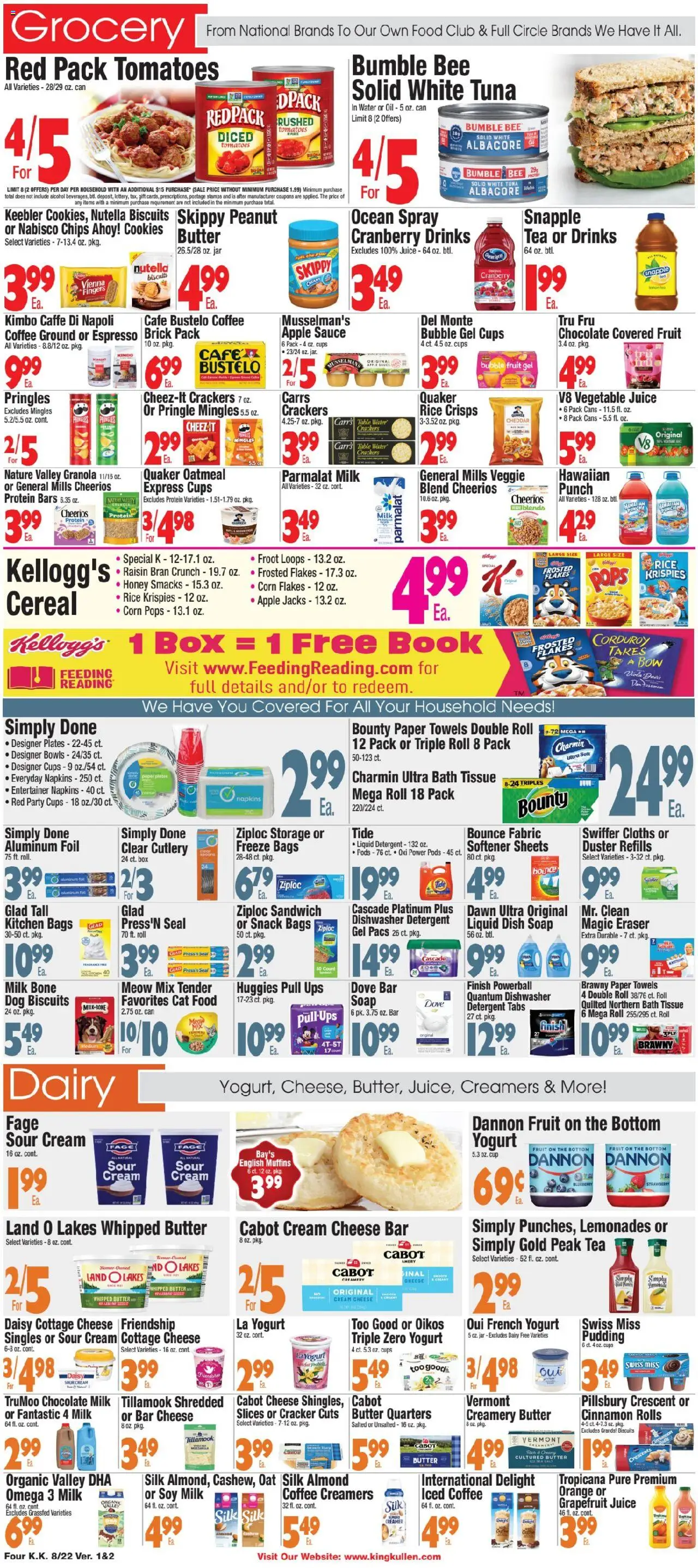 King Kullen Weekly Ad - valid from 22.08.2025 | Page: 4 | Products: Soap, Tomatoes, Rice, Grapefruit