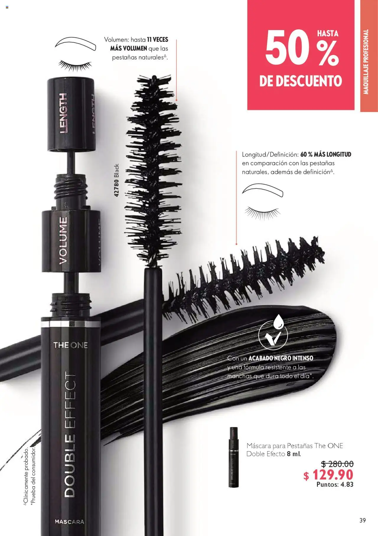 Nuevas ofertas de Oriflame válidas en toda la República Mexicana desde el 04.10.2025. ¡Encuentra las mejores ofertas en Oriflame - Campaña 14 2025! | Página: 39 | Productos: Máscara, Maquillaje
