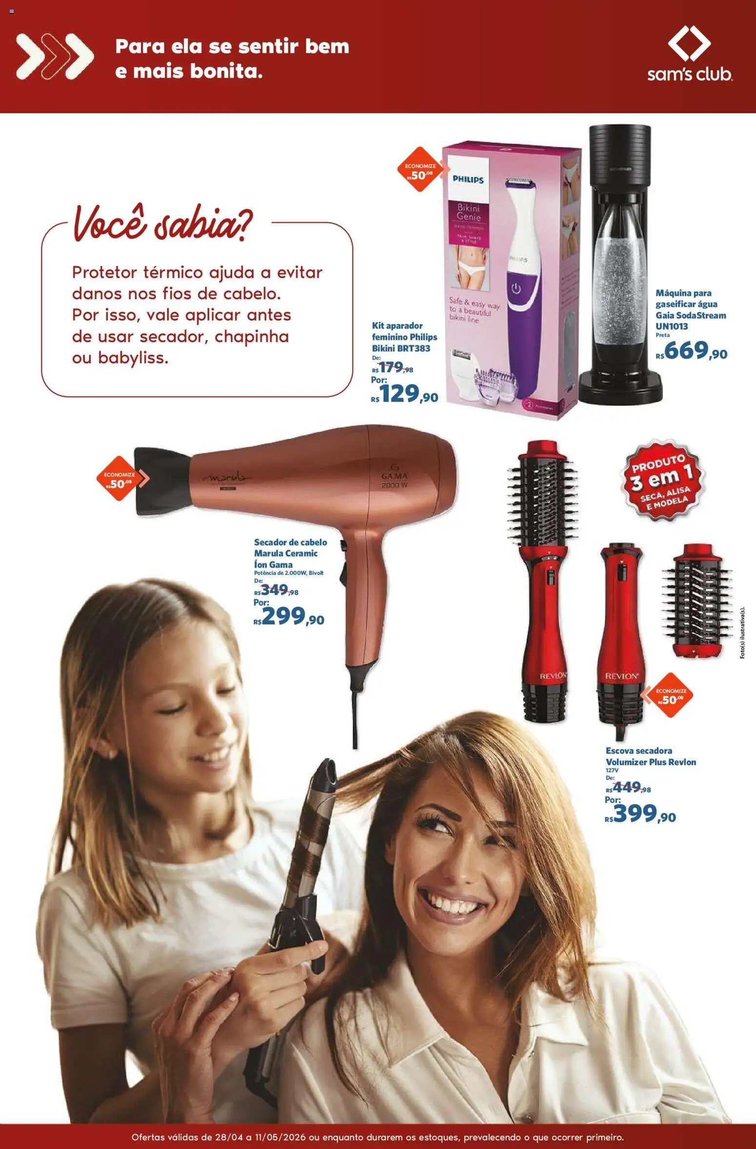 Sam's Club Folheto - válido de 28.04.2026 | Página: 10 | Produtos: Chapinha, Escova secadora, Escova, Aparador