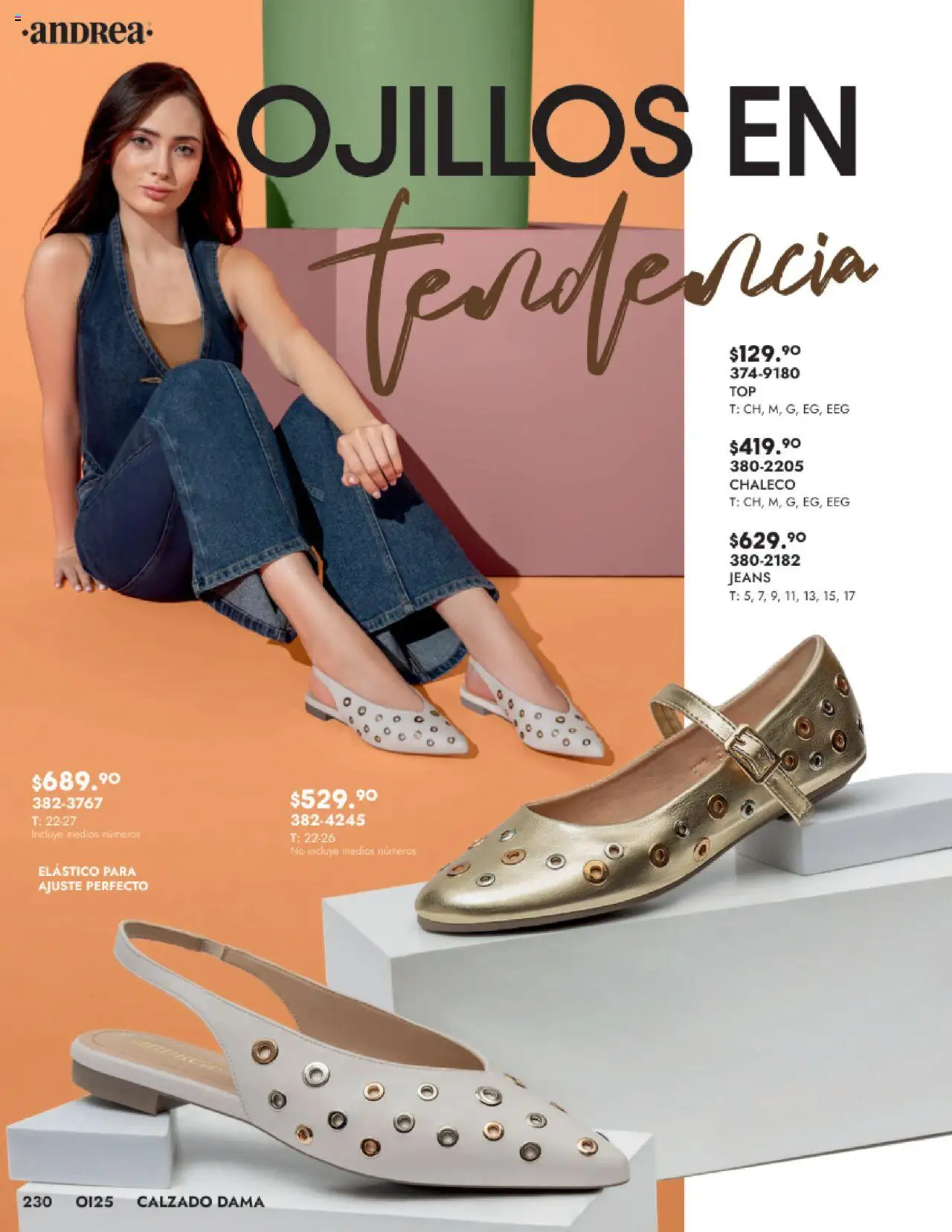 Nuevas ofertas de Andrea válidas en toda la República Mexicana desde el 24.08.2025. ¡Encuentra las mejores ofertas en Andrea - Catálogo Calzado Dama! | Página: 230 | Productos: Chaleco