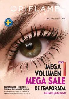 Vista previa de Oriflame campaña 1 2026, nuevo folleto de la tienda, válido en México a partir del 27.12.2025