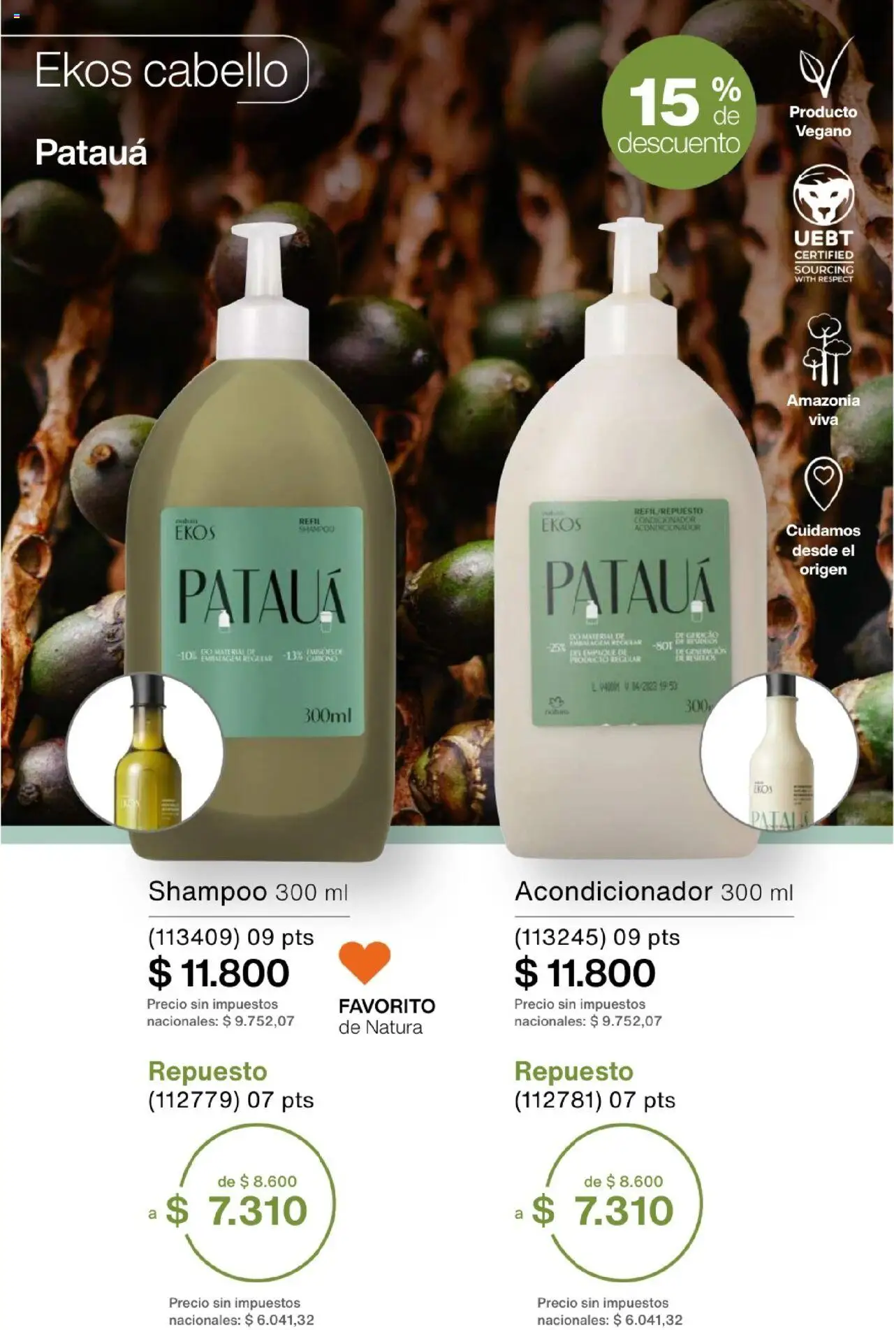 Natura - Catálogo Ciclo 15 │ válido desde el 01.10.2025 | Página: 244 | Productos: Shampoo, Acondicionador
