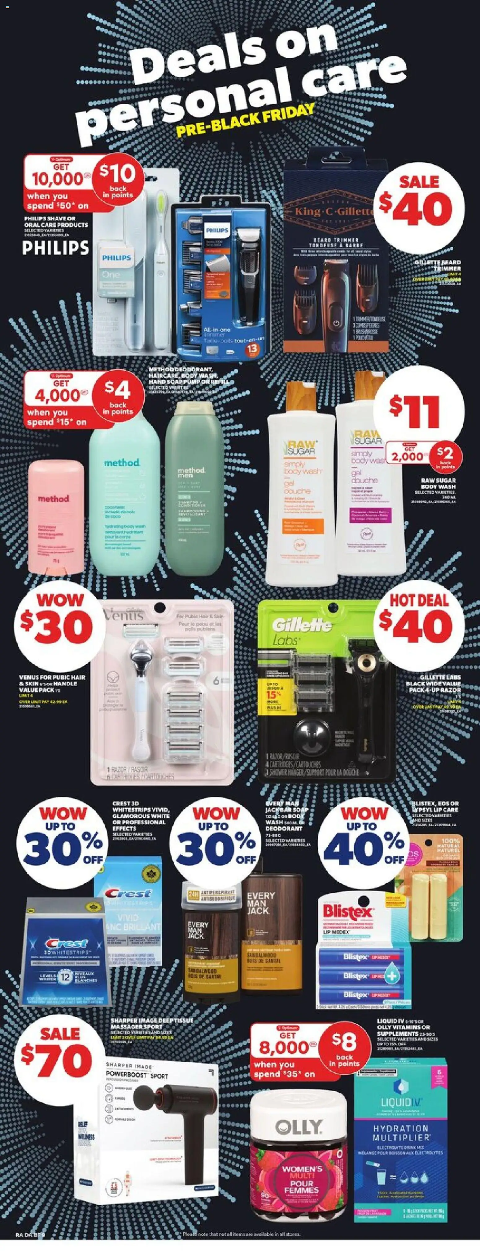 Atlantic Superstore flyer valid from 13.11.2025 | Page: 38 | Products: Soap, Body wash, Deodorant, Shower