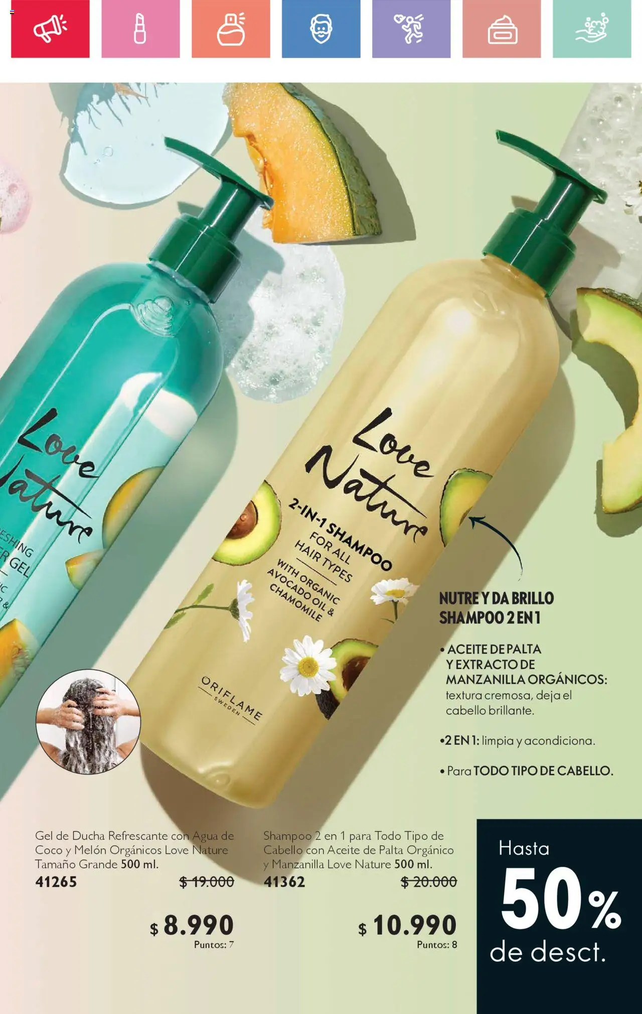 Oriflame catálogo │ válido desde el 21.06.2025 | Página: 117 | Productos: Agua, Palta, Ducha, Shampoo