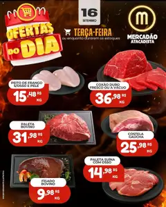 Mercadão Atacadista - Ofertas Carne - Pré-Visualização do folheto da loja Mercadão Atacadista, válido de 16.09.2025